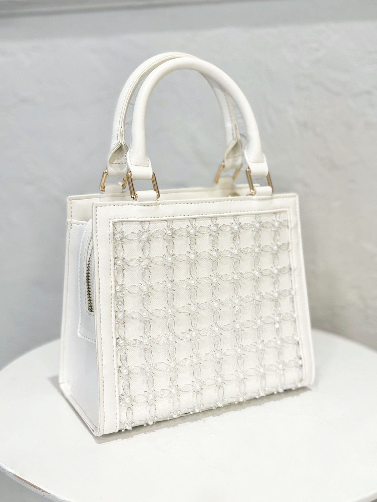 シャイニースクエアハンドバッグ[品番：MKSW0068797]｜RESEXXY