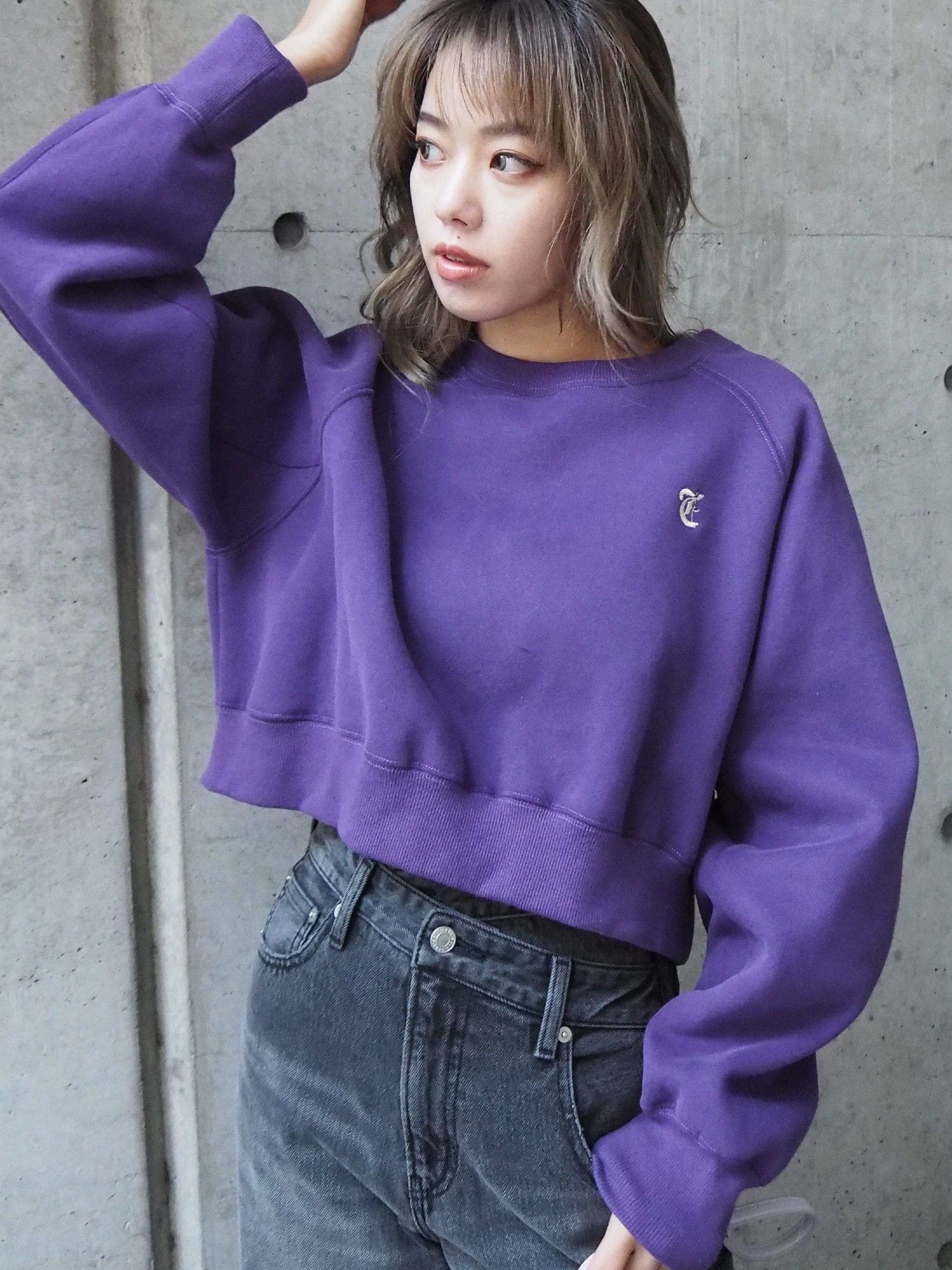 ショートスウェットTOPS[品番：MKSW0040264]｜EVRIS（エブリス