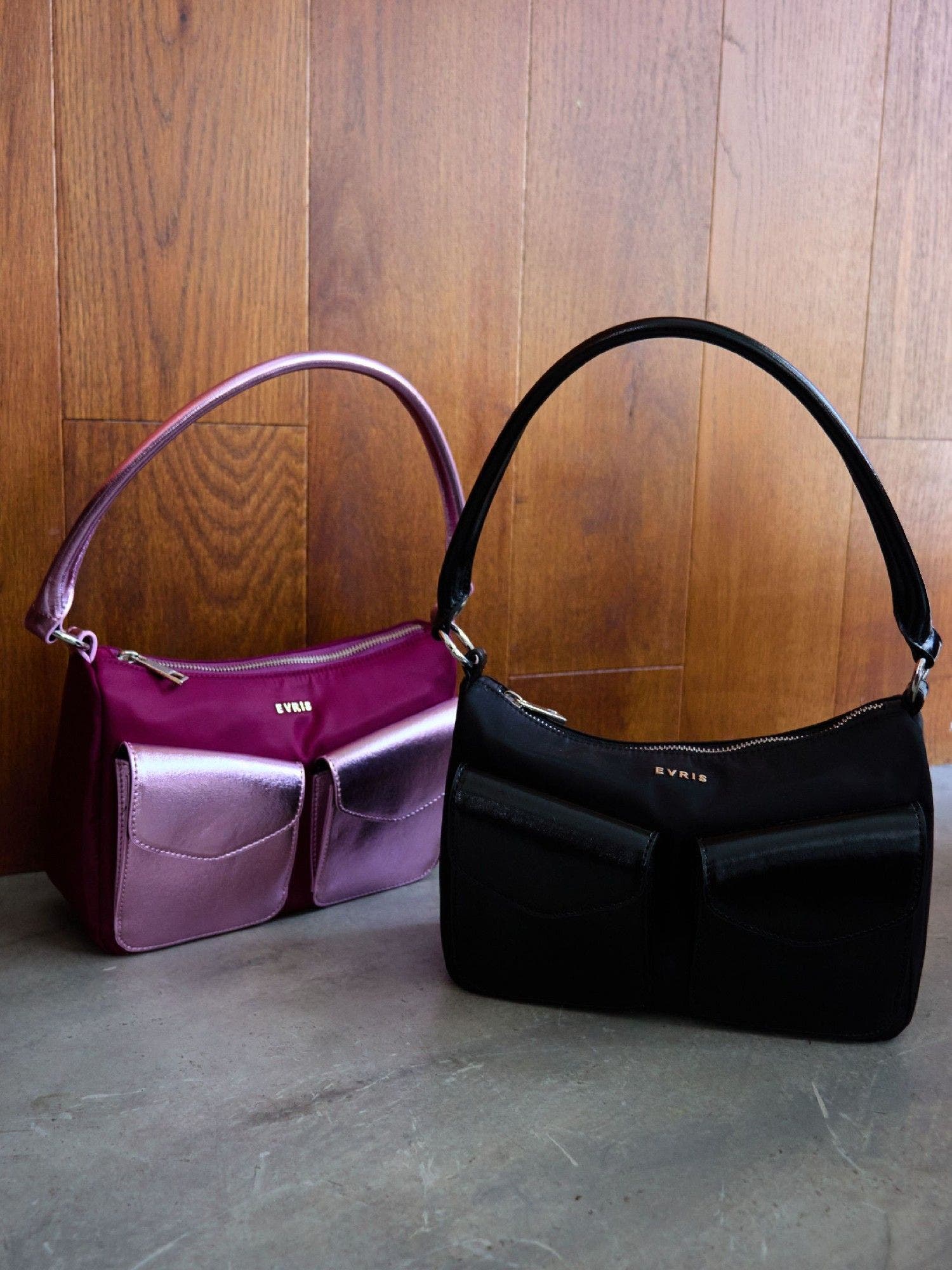 サテンダブルポケットデザインBAG[品番：MKSW0053675]｜EVRIS 