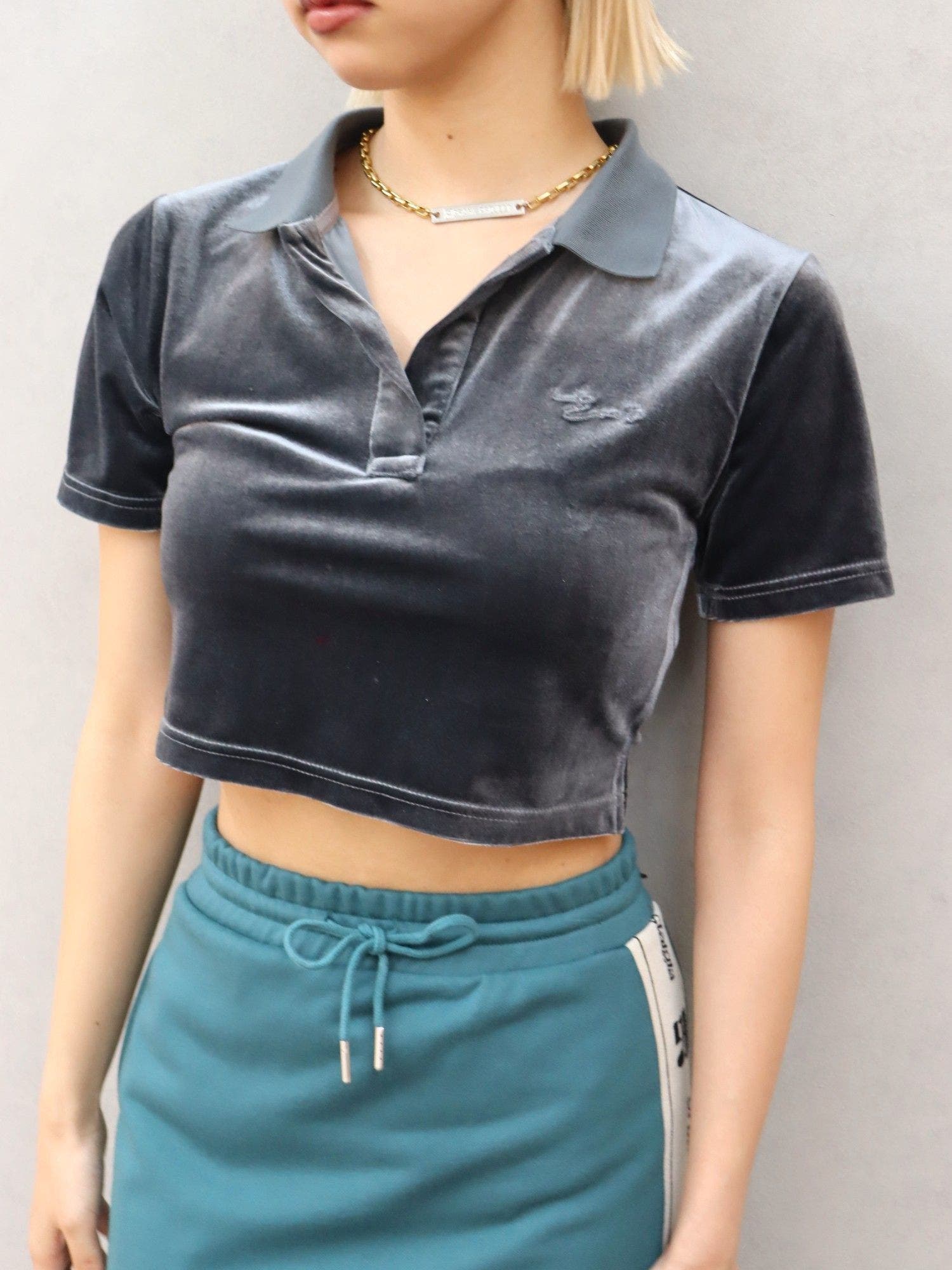 メッシュショートニットトップス[品番：MKSW0050428]｜EVRIS