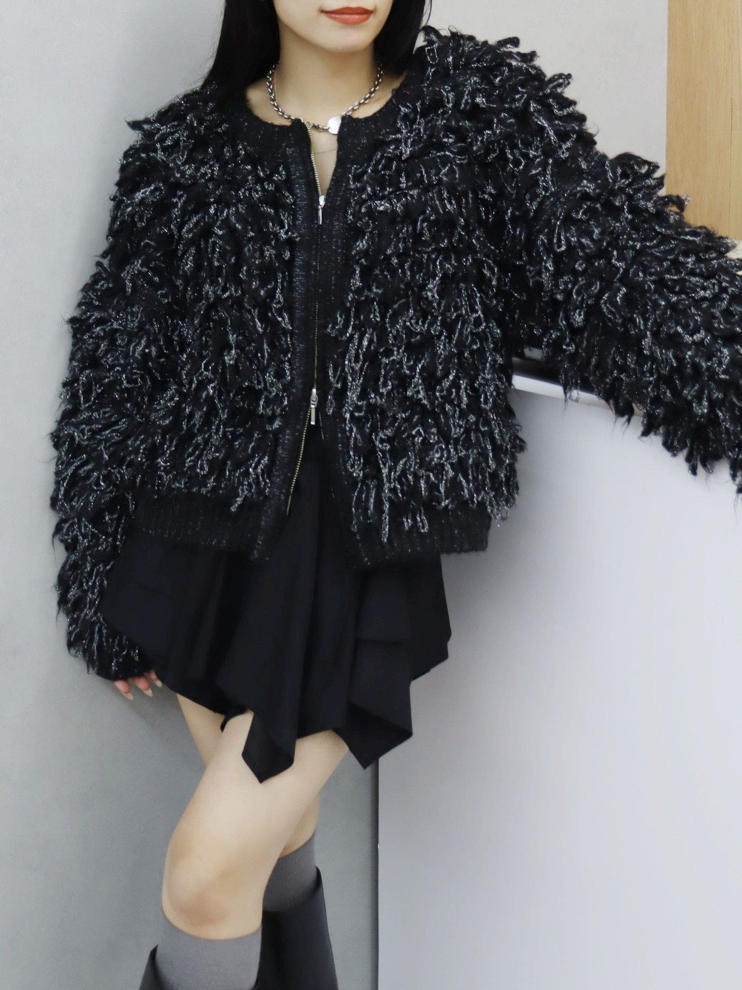 ワンポイントラガーニットトップス[品番：MKSW0061726]｜EVRIS