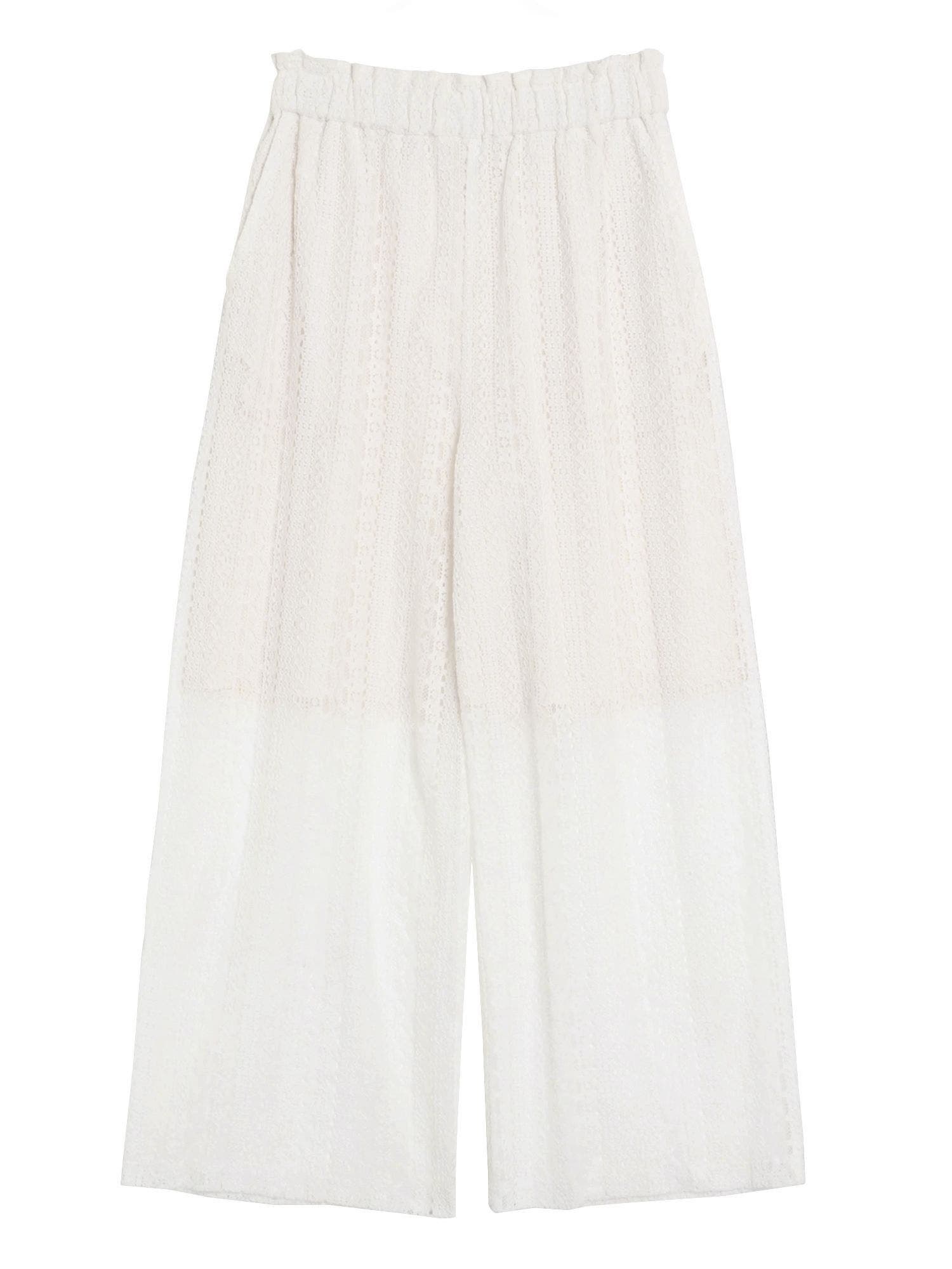 LACE LINE PT/レースラインパンツ[品番：MKSW0056742]｜CALNAMUR