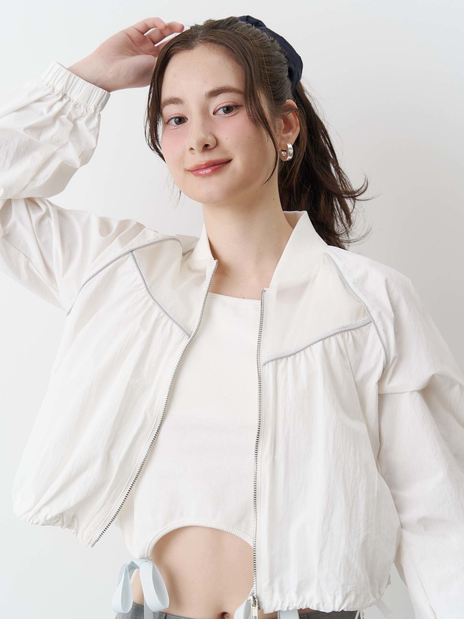 SHEER SHORT BLOUSON/シアーショートブルゾン[品番：MKSW0063723
