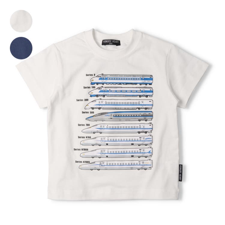 JR歴代新幹線電車プリント半袖Tシャツ[品番：MTIK0011633]｜こどもの森