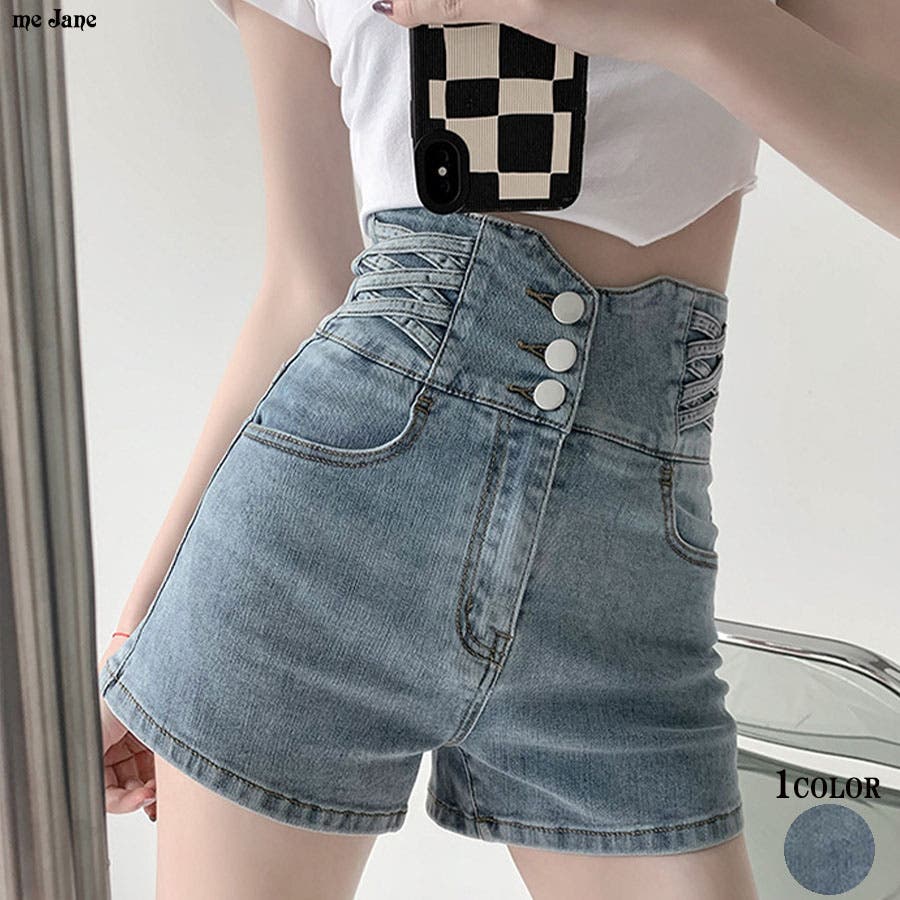 ハイウエストレースアップショートパンツBLACKS ハイウエストレースアップショートパンツ – Darich (ダーリッチ)