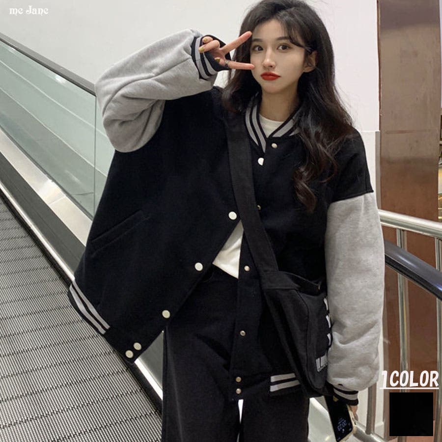 バイカラースタジャン[品番：MJNW0002407]｜me Jane（ミージェーン）の