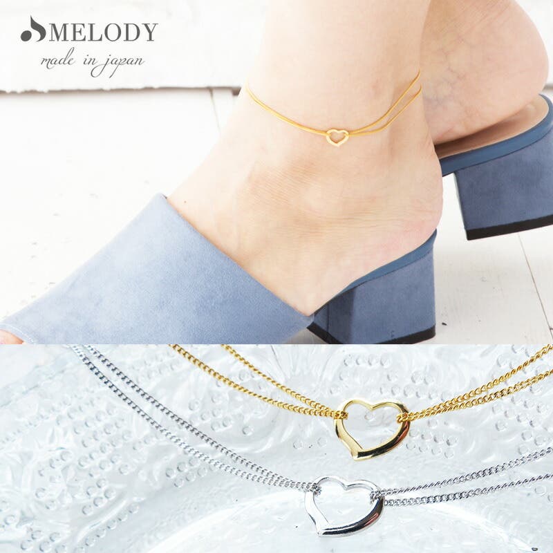 アンクレット 日本製 K18GP[品番：MLOA0001487]｜Melody Accessory