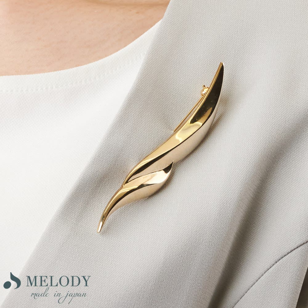 ブローチ 日本製 K18GP[品番：MLOA0002527]｜Melody Accessory