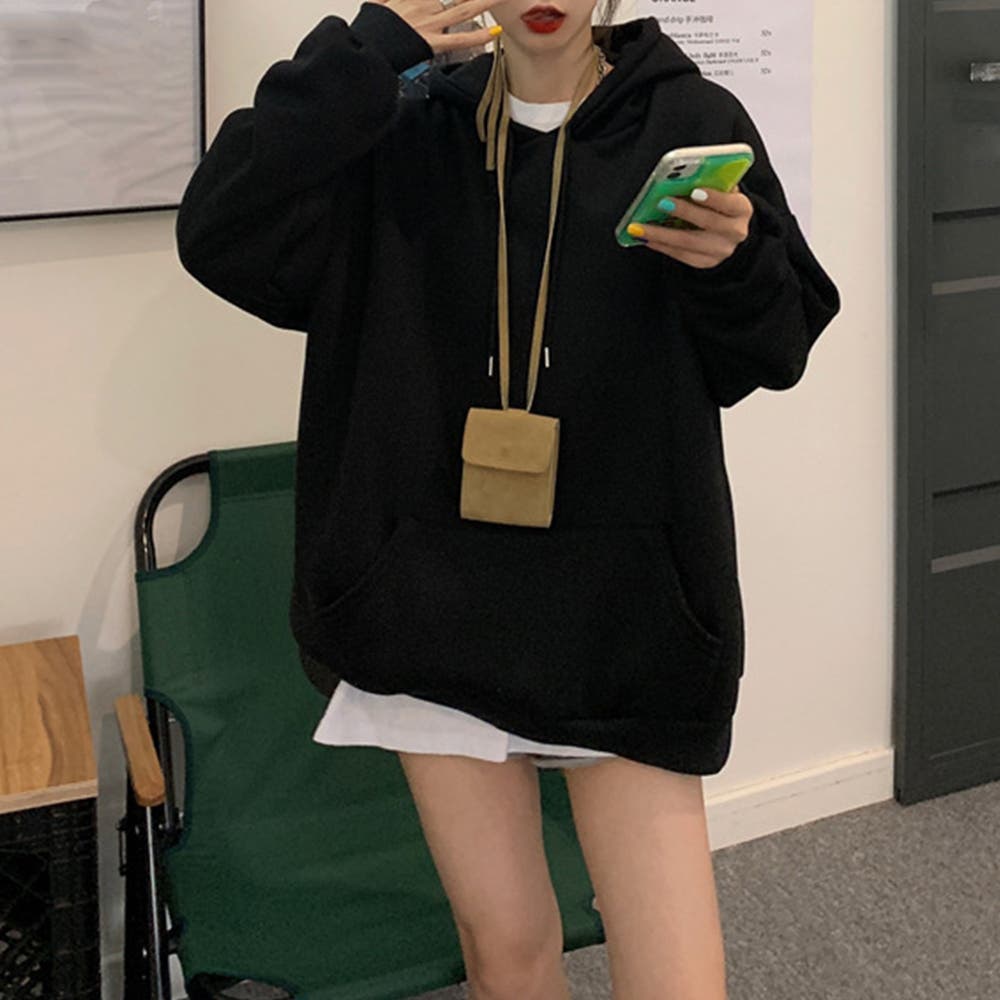 しまむら パーカー フード付き レディース 丈短い 裏起毛 長袖 人気が高い 裏起毛