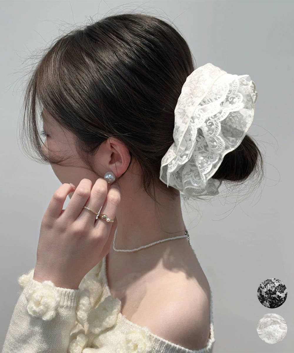 ■MINJUKIM■大人気アイテム ミンジュキム レイヤードシュシュ miniministore シュシュ 透け感サテン ヘアゴム 韓国風