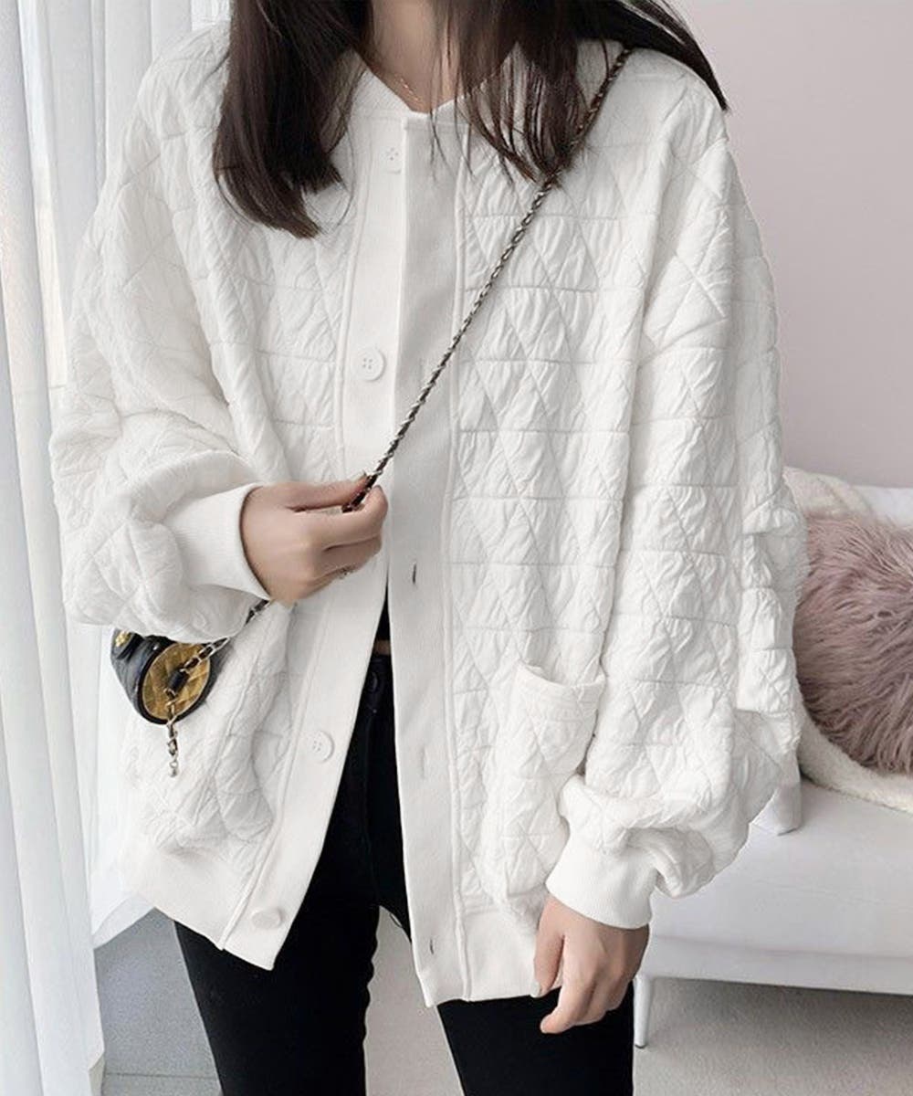キルティングジャケット レディース 韓国[品番：II000011413