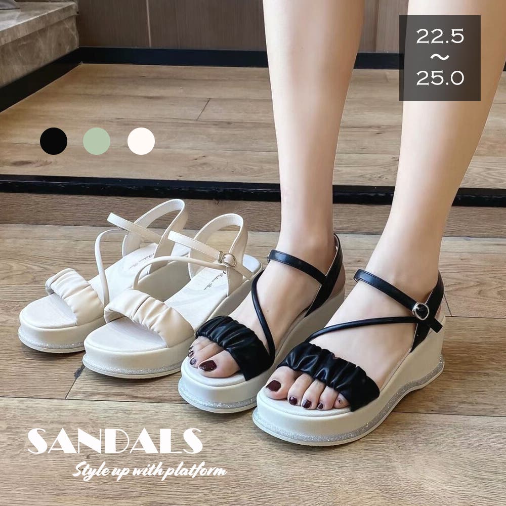☆韓国の人気☆【JILLSTUART】☆EMILY LACE UP 厚底サンダ.ル☆ ジルスチュアート シュー JILLSTUART shoe プラットフォーム