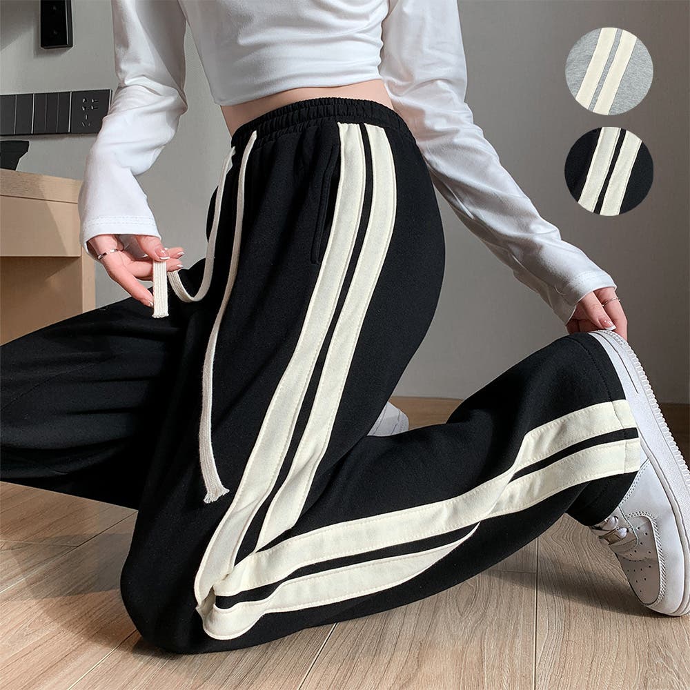 スウェットパンツ レディース 2本ライン[品番：II000010984