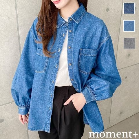 ライトオンスデニムWポケット長袖オーバーシャツ[品番：ERMW0000099