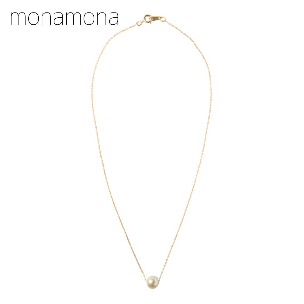 コットンパール10ミリ玉チェーン通しプチネックレス シンプル 普段使い[品番：SURA0000003]｜monamona（モナモナ）の ...