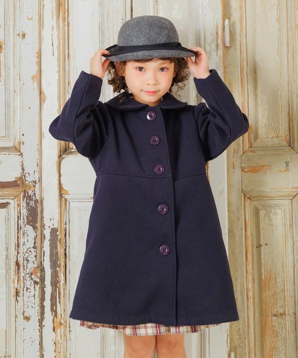 ボンポワン ウールコート8A Bonpoint ボンポワン グレーベージュ