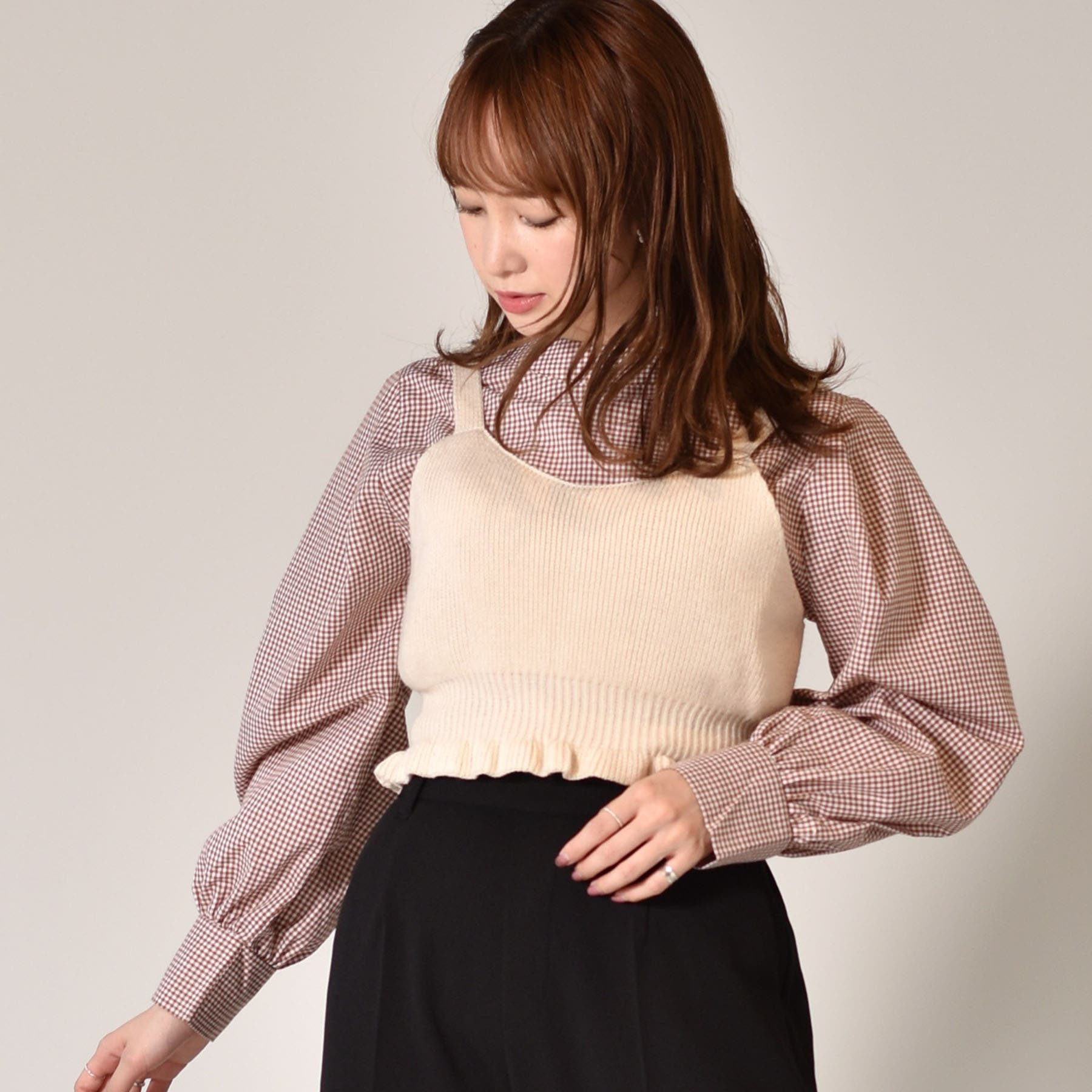 ◇Emsexcite◇ NTビスチェ+チェックBL SET[品番：RTGW0002273