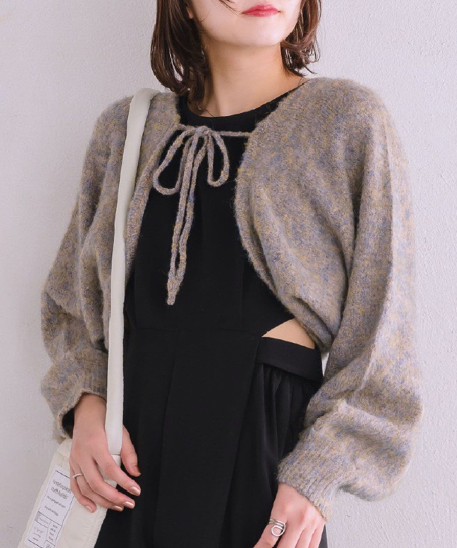 プリーツプリーズPLEATS PLEASE バイカラーショートボタンレス