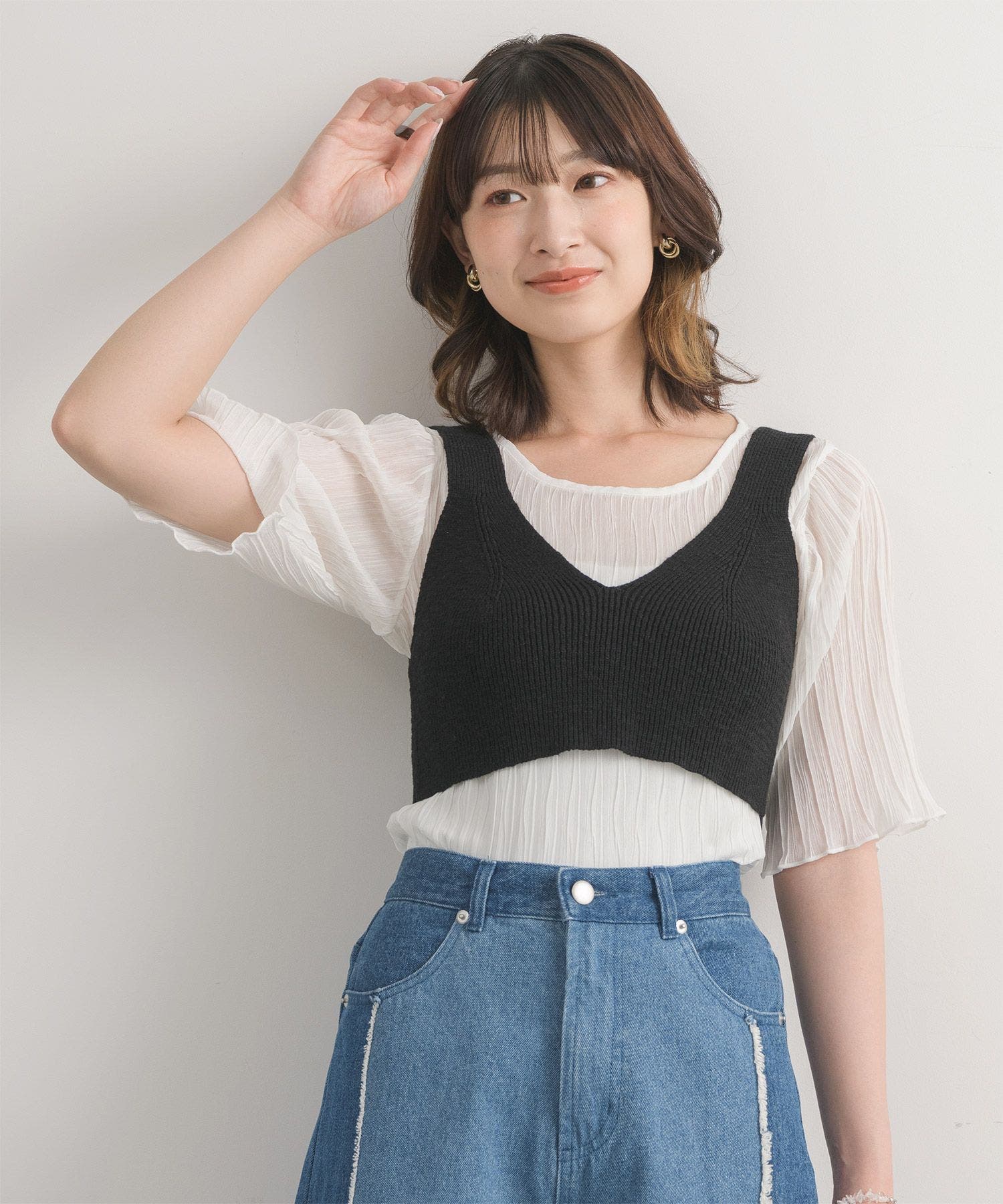 ラメビスチェ×インナーSET[品番：RTGW0006979]｜RETRO GIRL