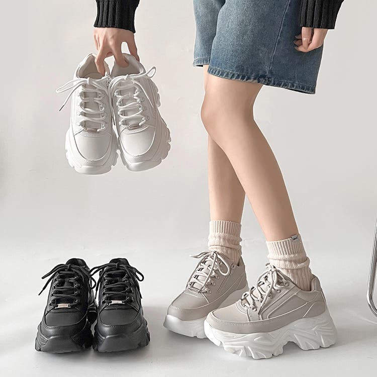 軽量厚底 ボリューム デザインソール[品番：MTTS0000788]｜Shoes