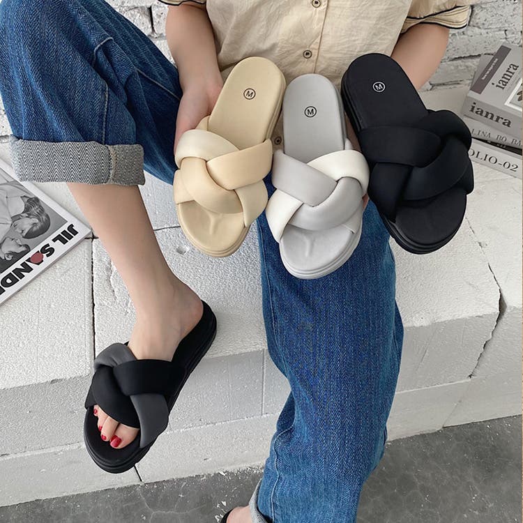 関税/送料込◆ブリッジ スライド サンダル ミュール CELINE】CELINE ブロックスライド メッシュ＆テキスタイル
