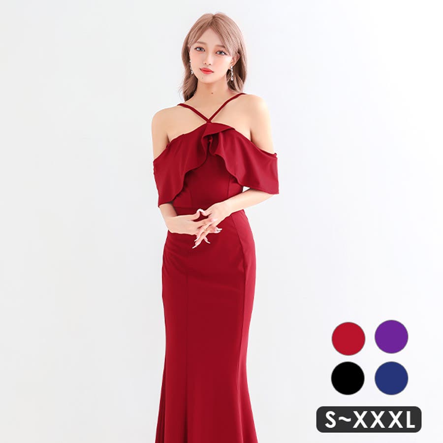 ラスト1点！新品⭐︎Little Mistress 肩フリルパンツドレス My shawty ドレス shiny frill dress : ZOZOTOWN Yahoo!店