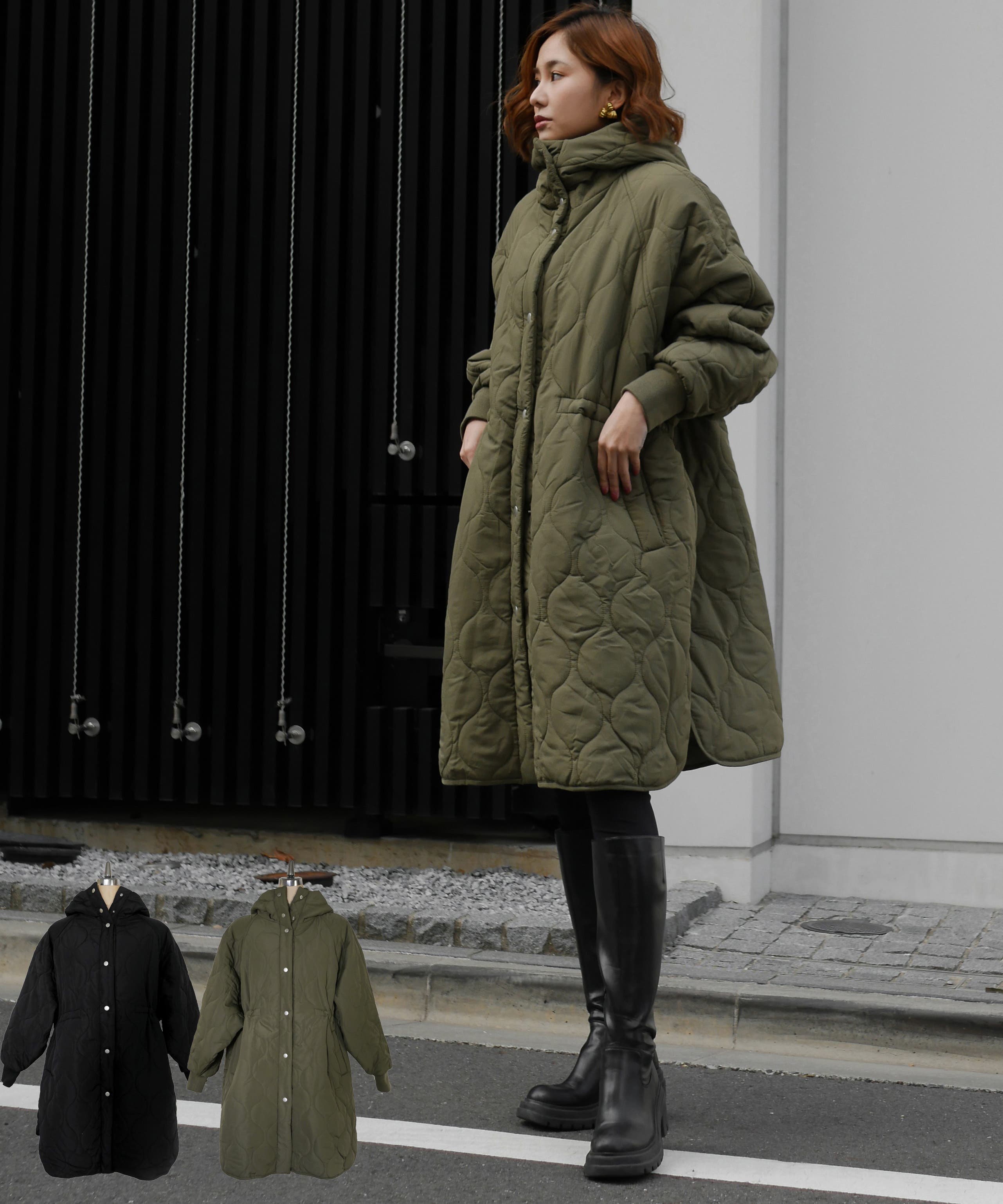 QUILT HOODIE COAT[品番：MYTW0000097]｜My shawty（マイシャウティ