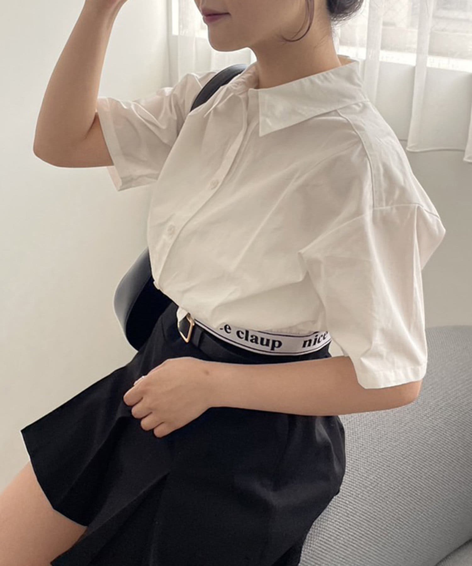 one after another】ロゴ入り裾ゴムシャツ[品番：NCLW0015283]｜NICE