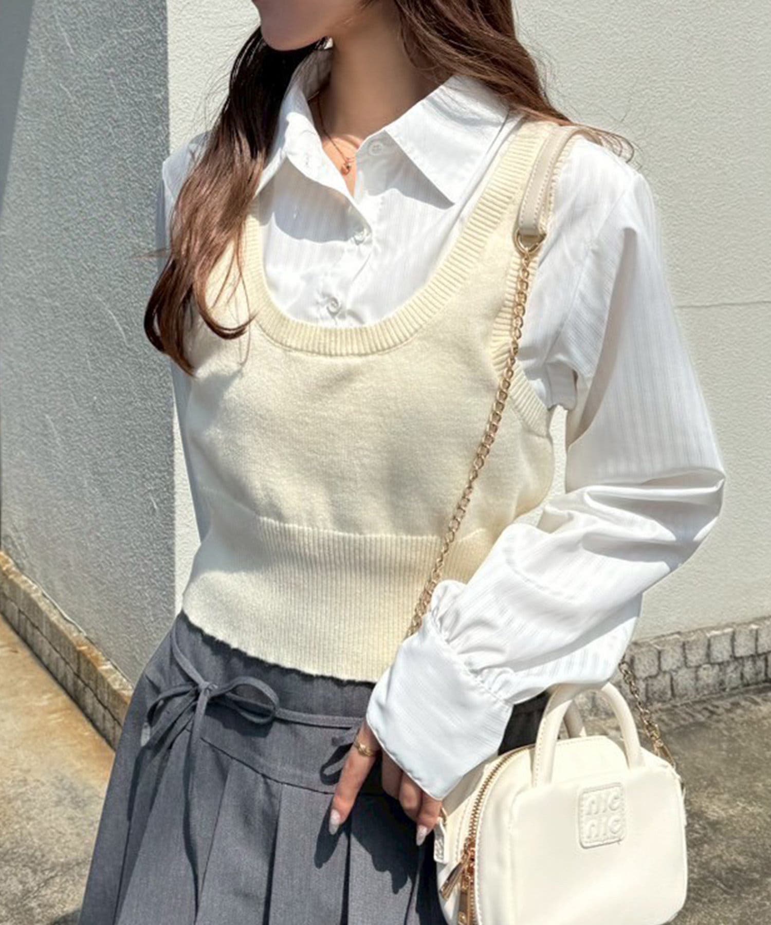 one after another】ベストドッキングシャツ[品番：NCLW0016984]｜NICE 