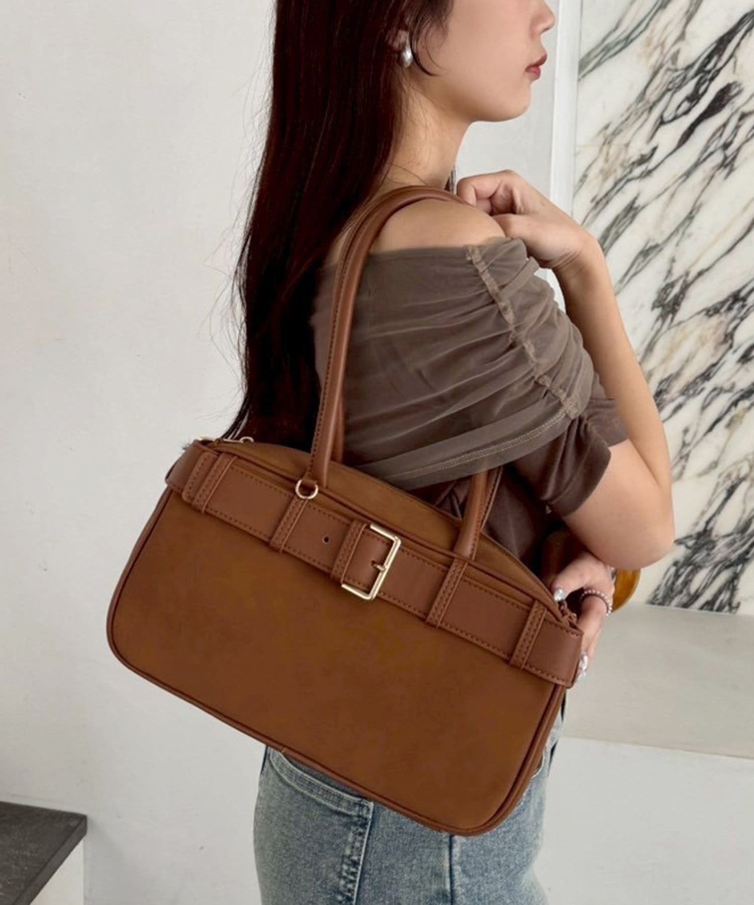 one after another】ベルトつきスクエアバッグ[品番：NCLW0016995