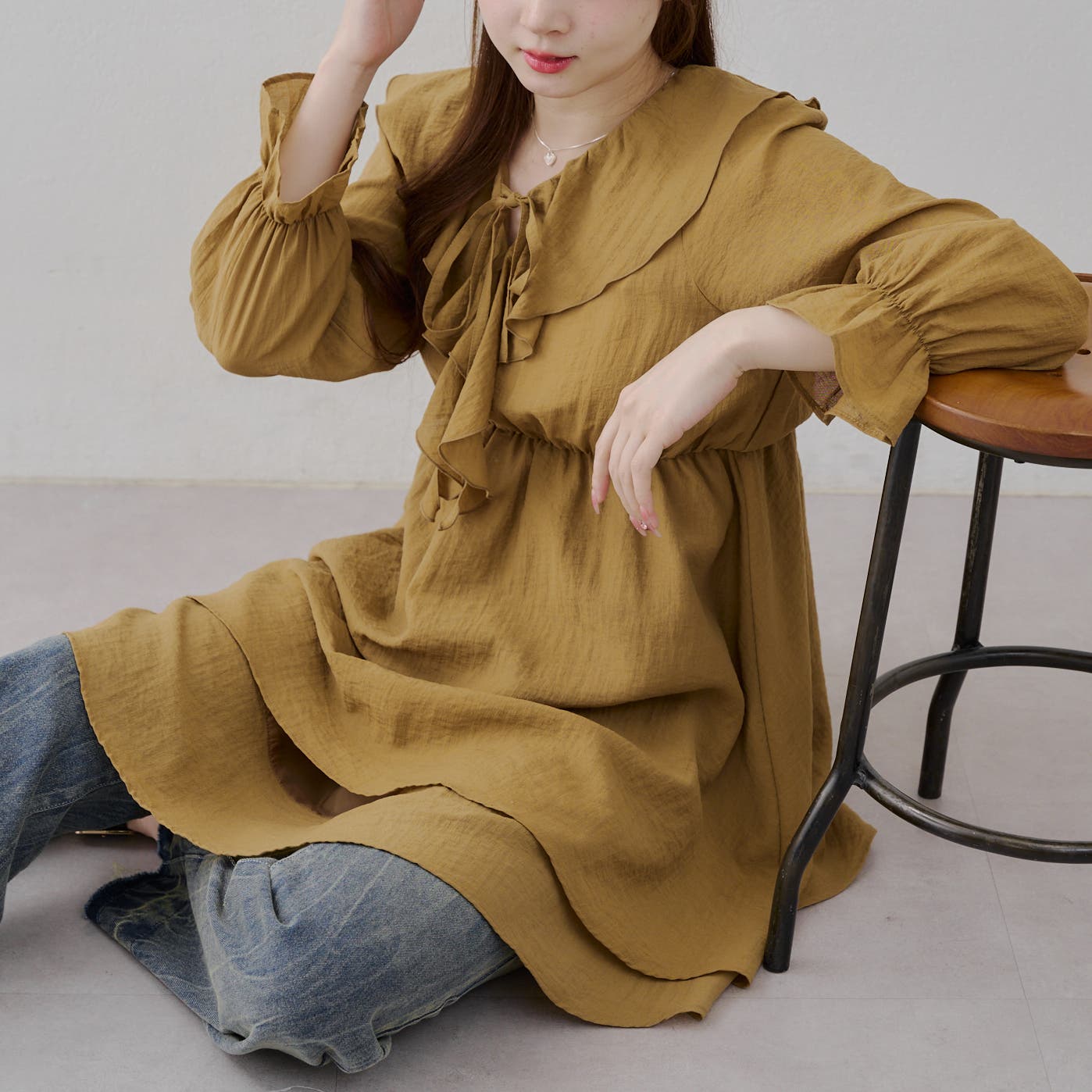 ラッフルフリルミニワンピース[品番：NCLW0015756]｜NICE CLAUP
