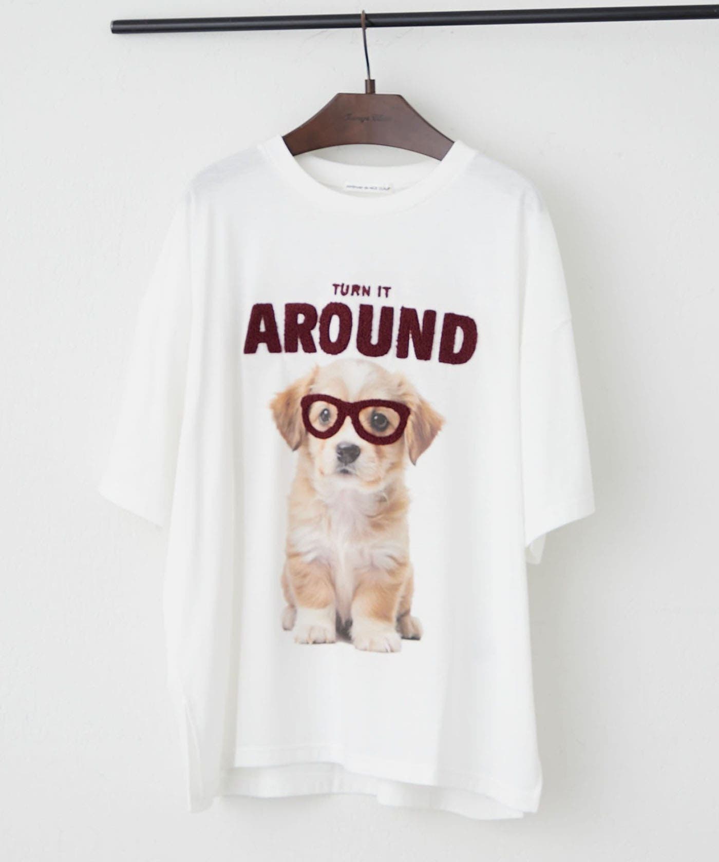 メガネ犬半袖BIGT[品番：OLOW0017905]｜RMAF NICE CLAUP / OLIVE des 