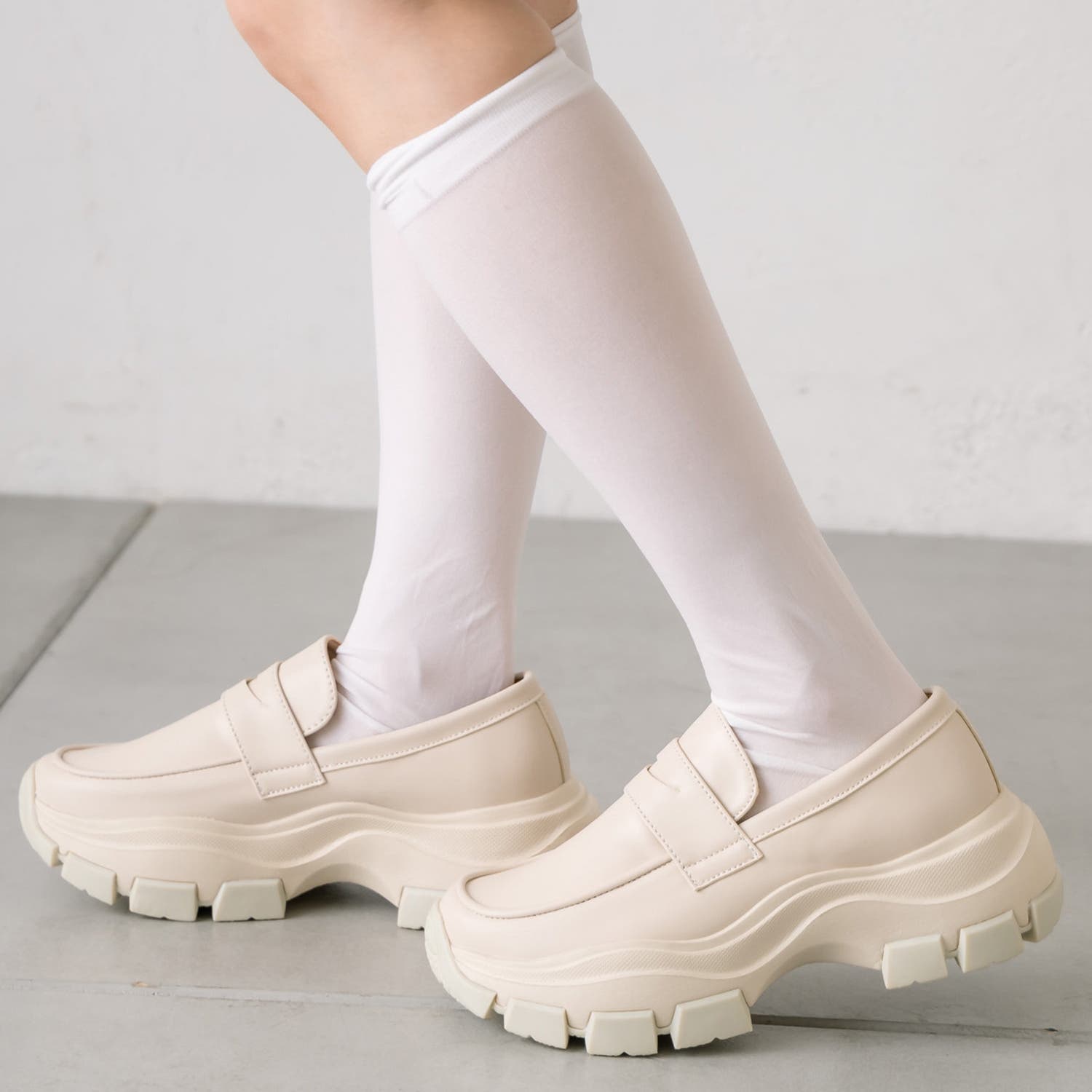 OLIVE des OLIVE】スニーカーソールローファー[品番：NCLW0014955 
