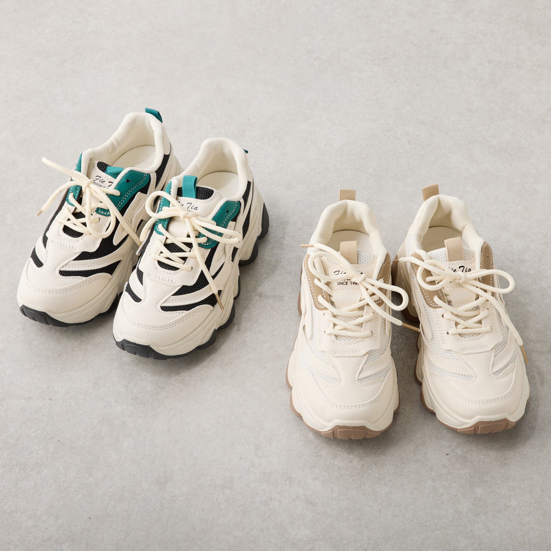 SHOPLIST限定】厚底バイカラースニーカー[品番：OLOW0012852