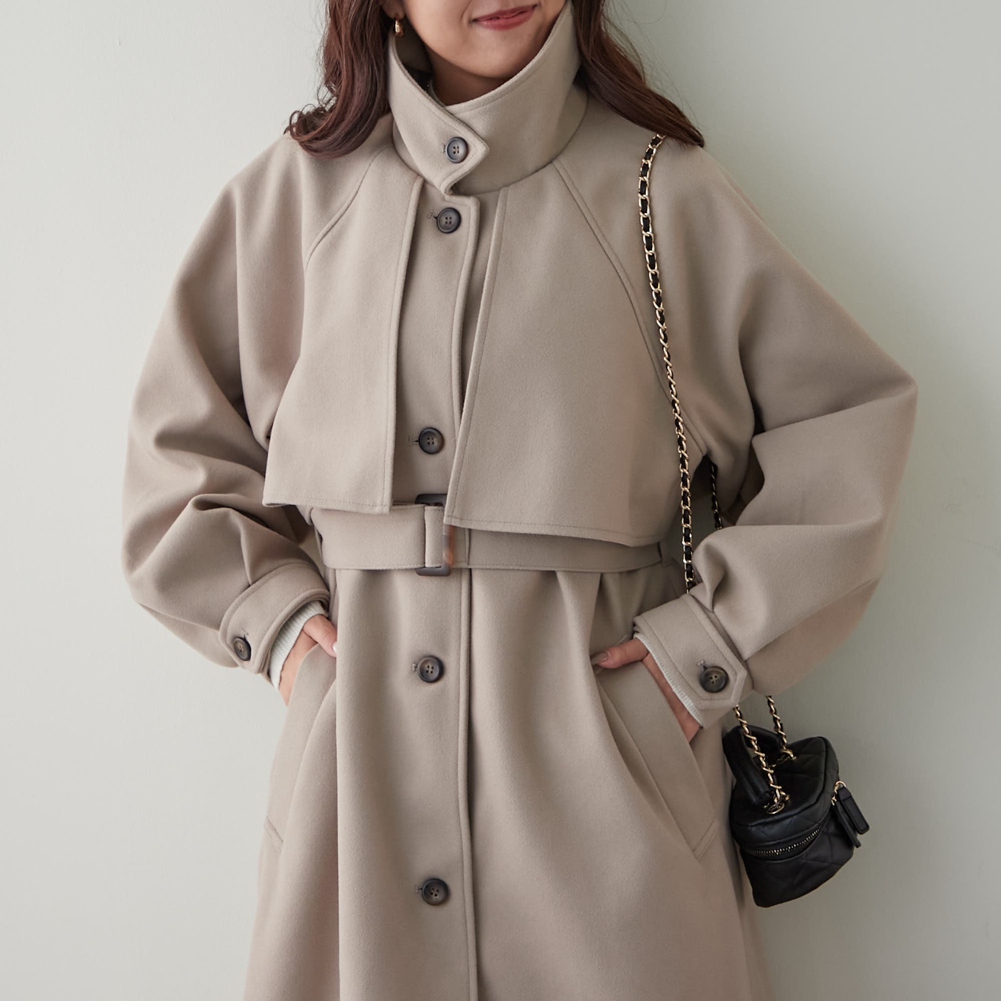 アレンジカラーシングルロングコート[品番：OLOW0014793]｜RMAF