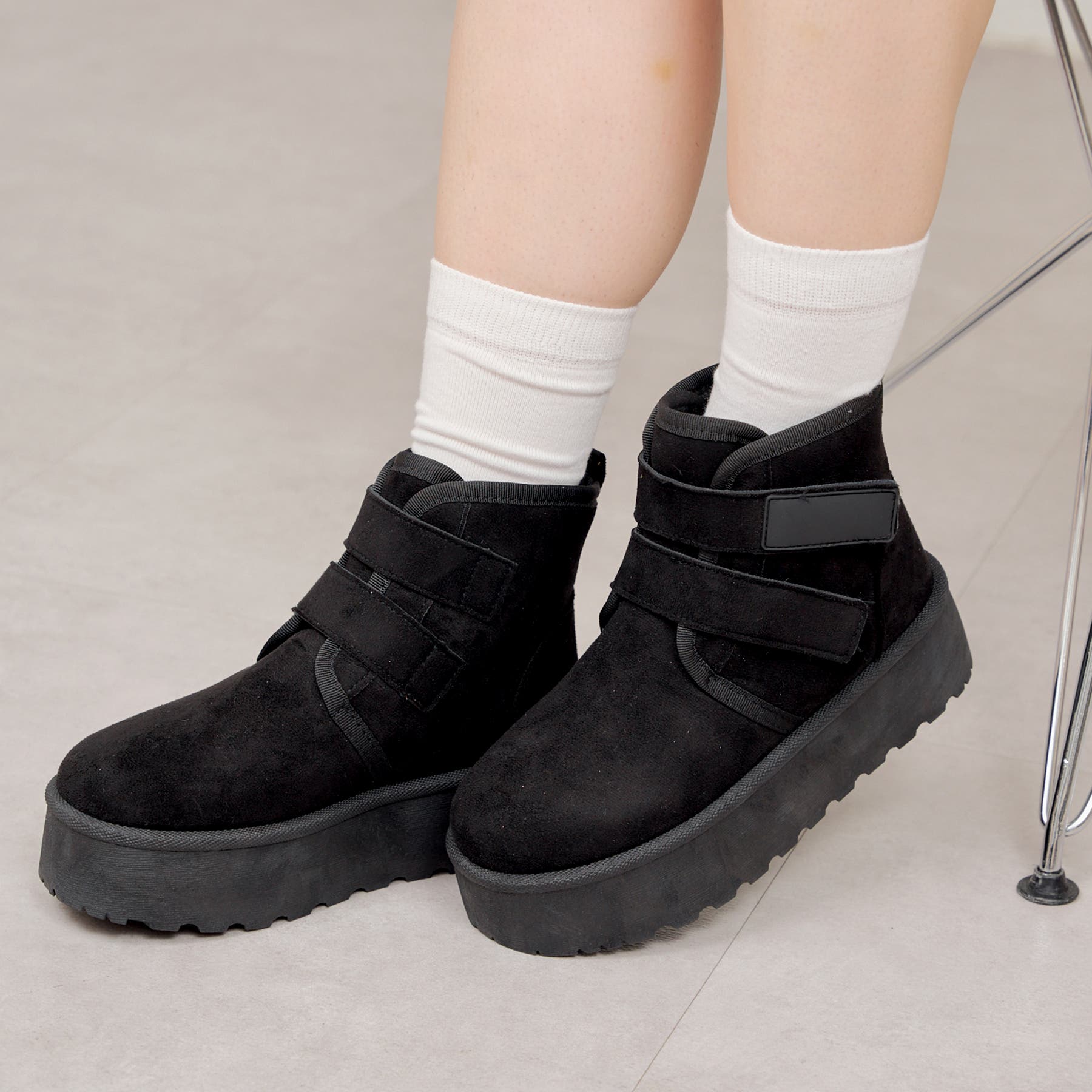 M me eme 2wayベロアムートンブーツ M me eme 2wayベロアムートンブーツ 2way Velour Mouton Boots