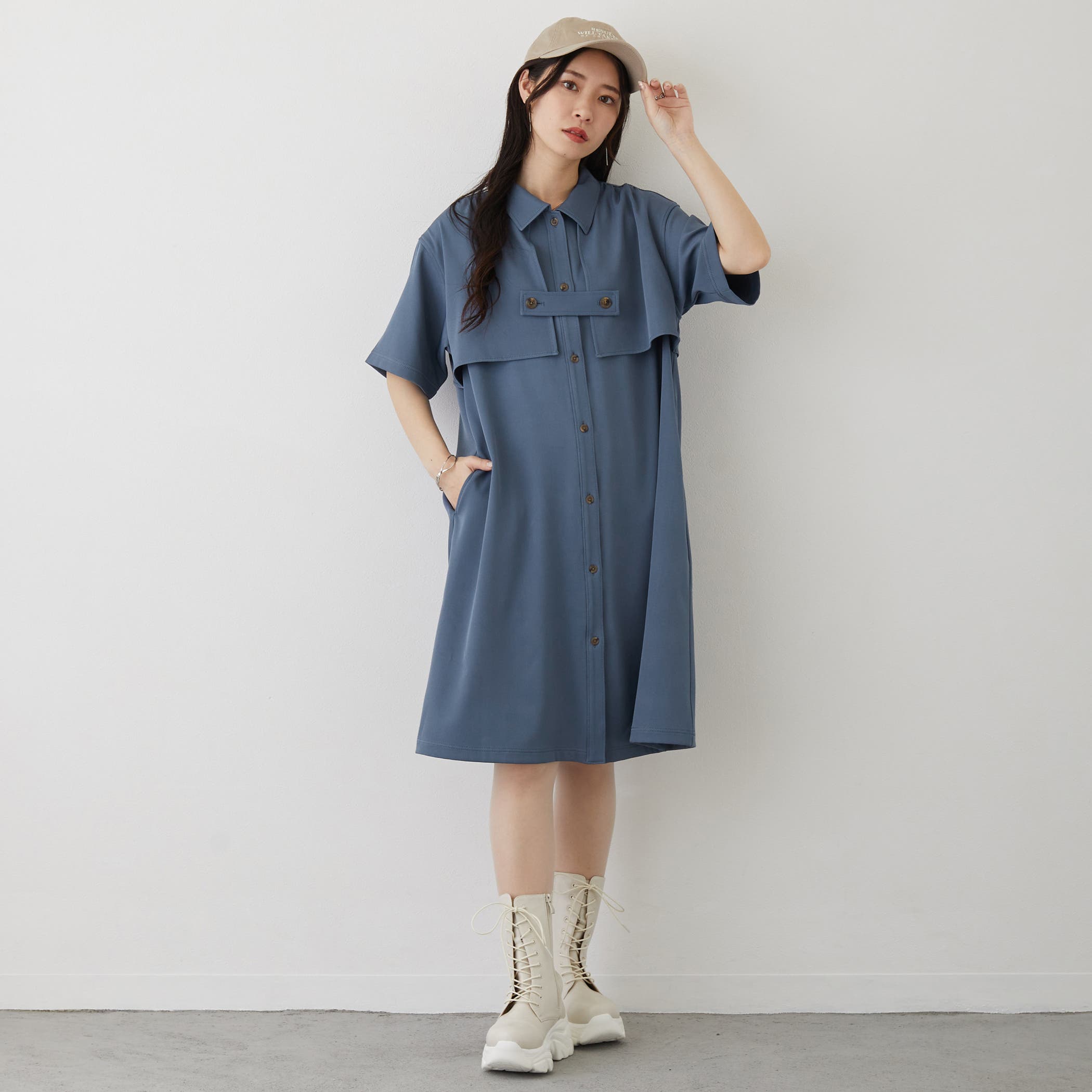 レイヤード風ワンピース[品番：NICW0004495]｜NICOLE（ニコル