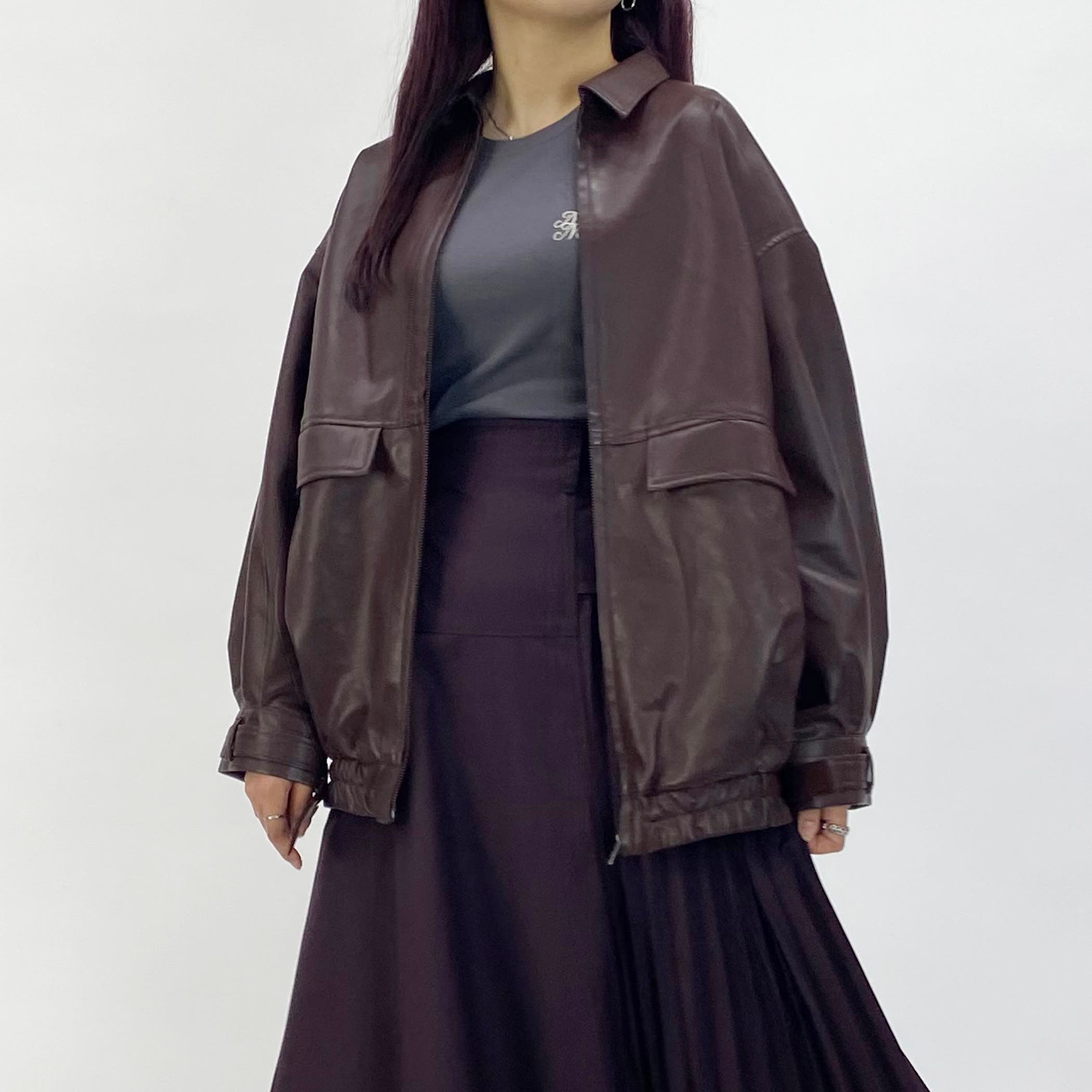 フェイクレザーオーバージャケット[品番：NICW0004938]｜NICOLE