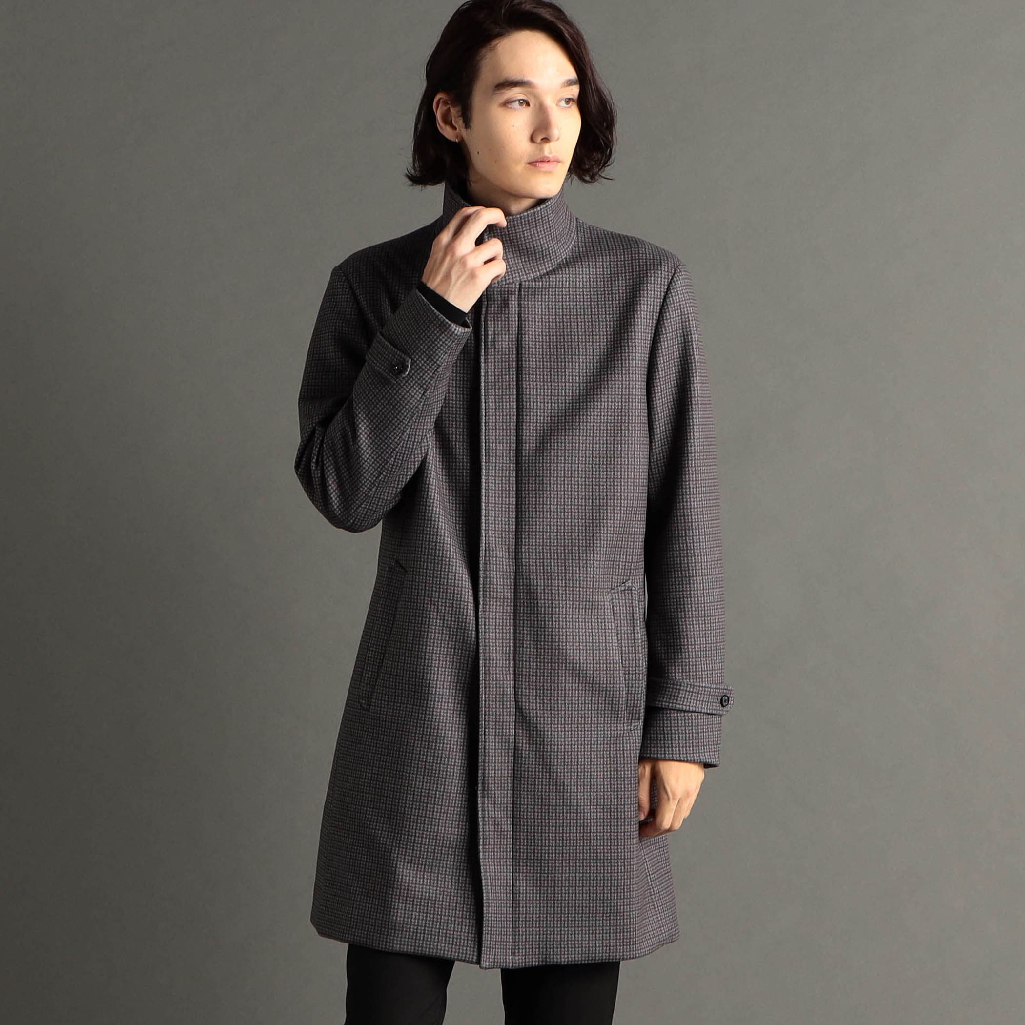 ヨージヤマモトプリュスノアール　コートジャケット　スタンドカラー定番　圧縮ニット ヨージヤマモトプリュスノアールコートジャケットスタンドカラー定番