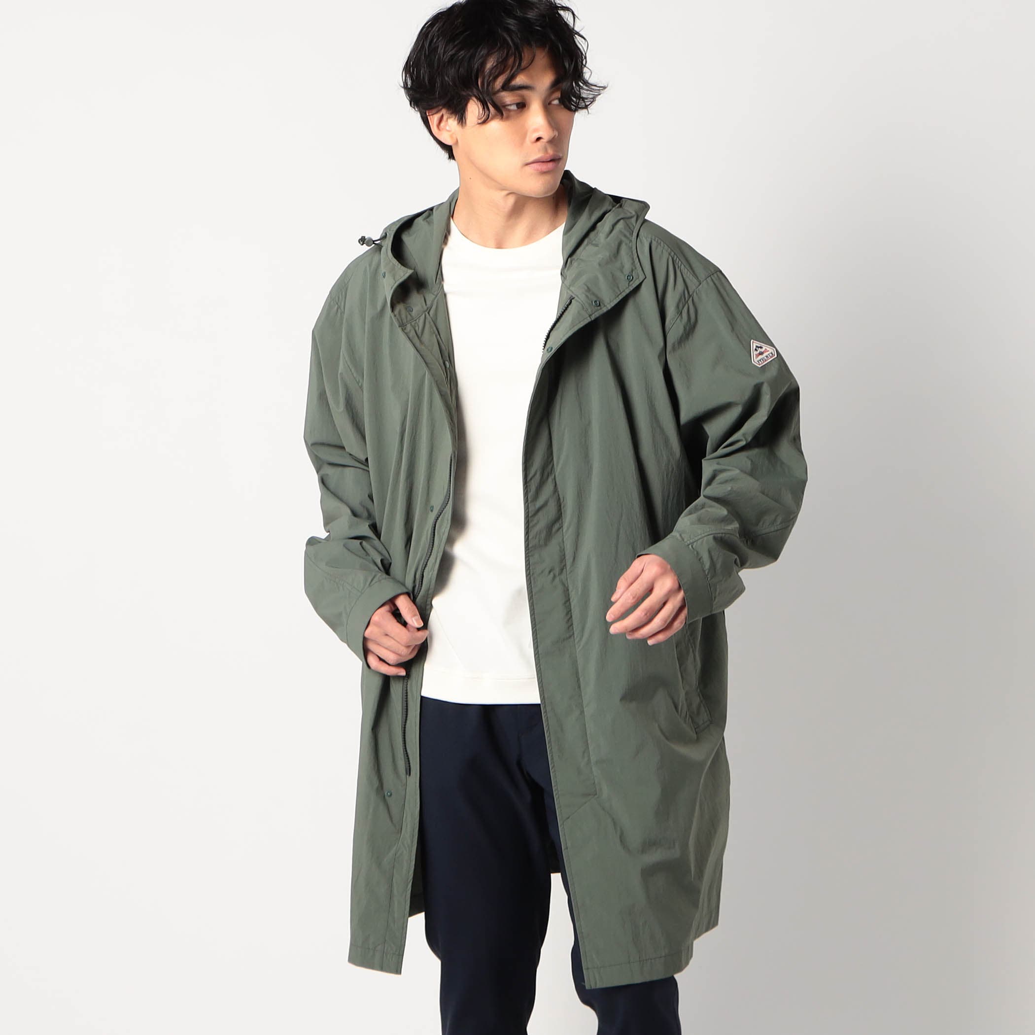 Slim fit jacket in wool with satin collar in - dark rust