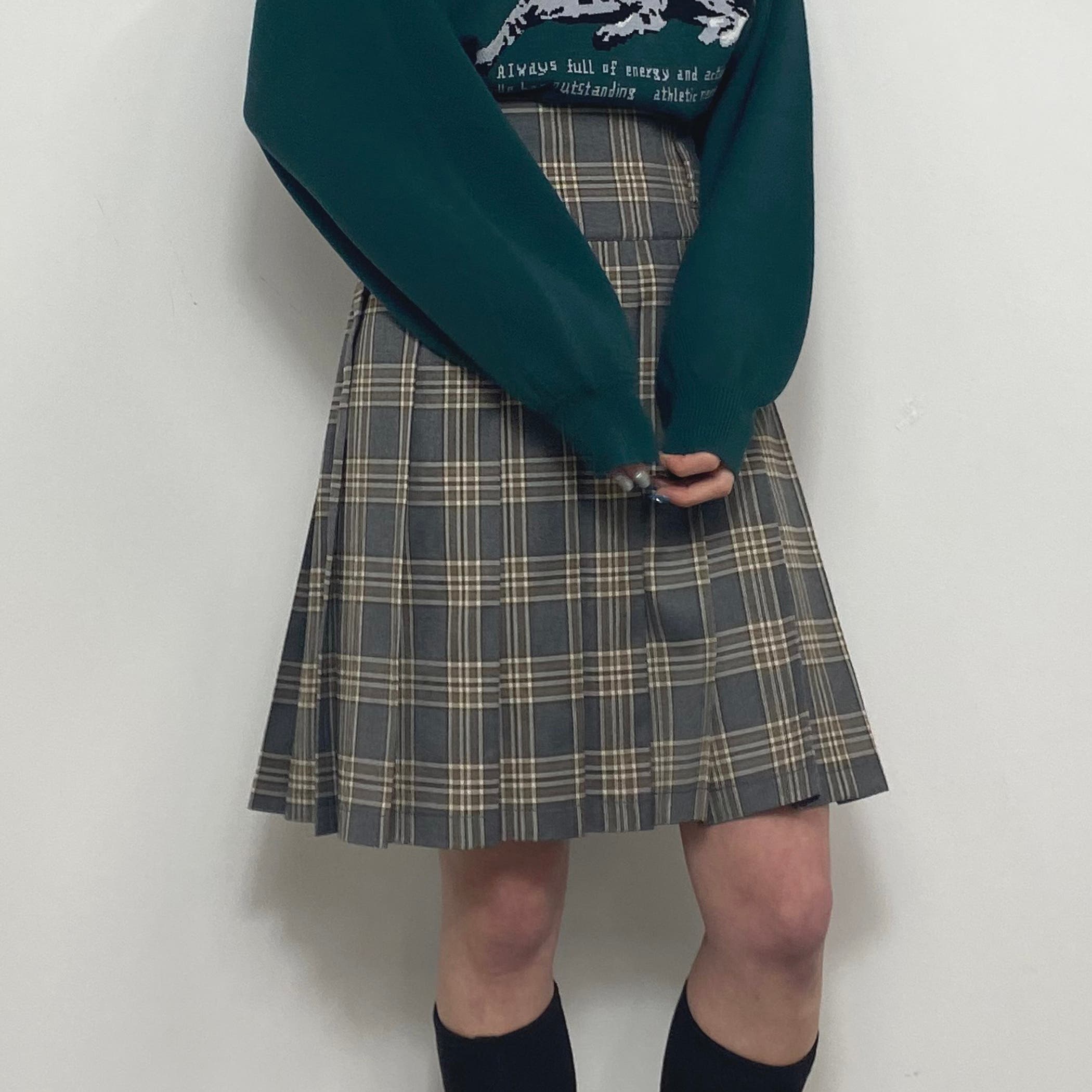 チェックプリーツスカート[品番：NICW0005390]｜NICOLE（ニコル