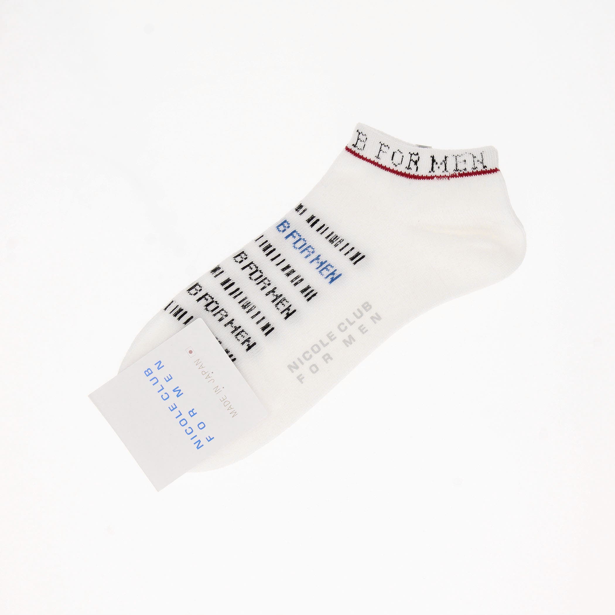 ライン×ロゴデザイン ショートソックス[品番：NICW0006593]｜NICOLE