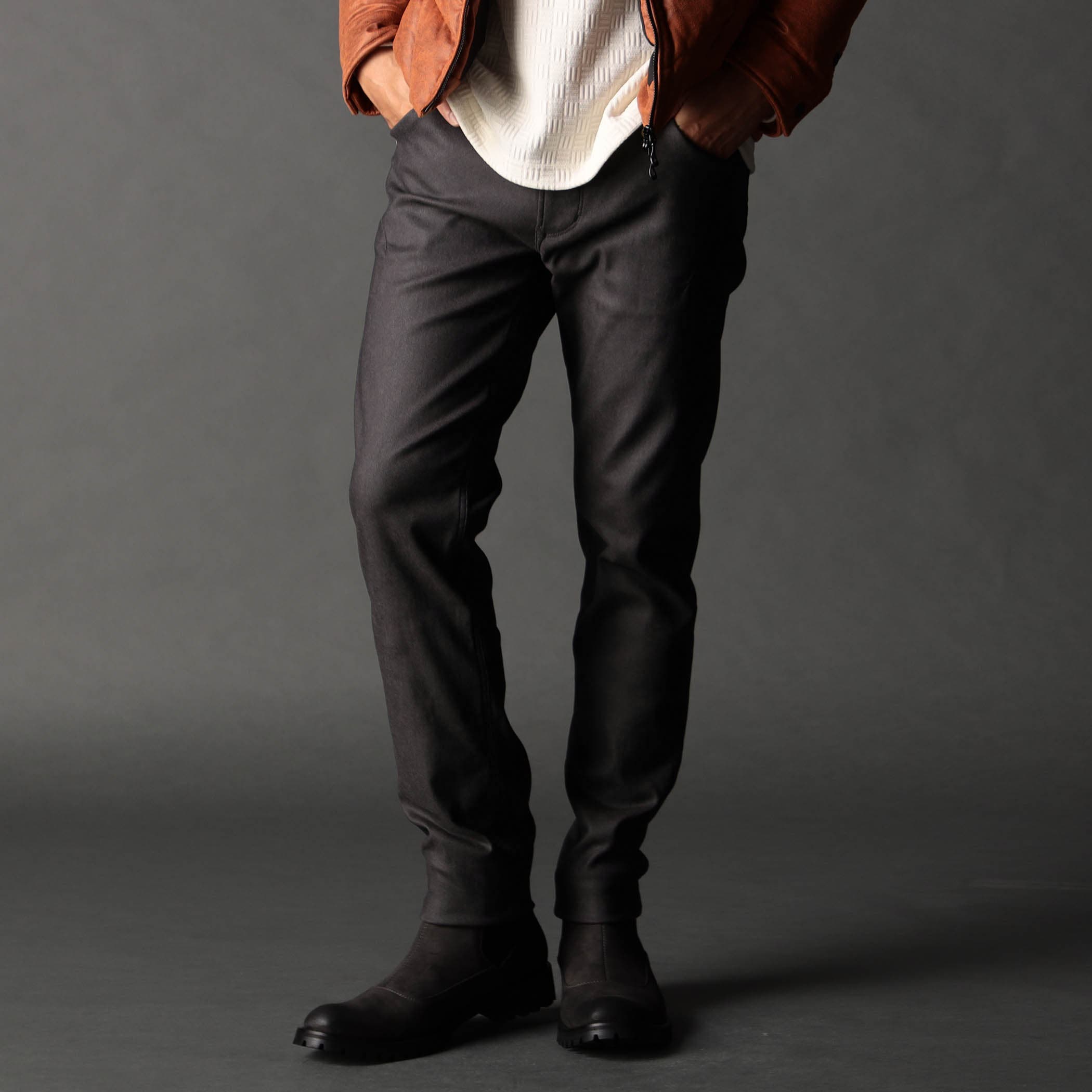 ムラ箔プリント ガムストレッチパンツ[品番：NICW0007331]｜NICOLE