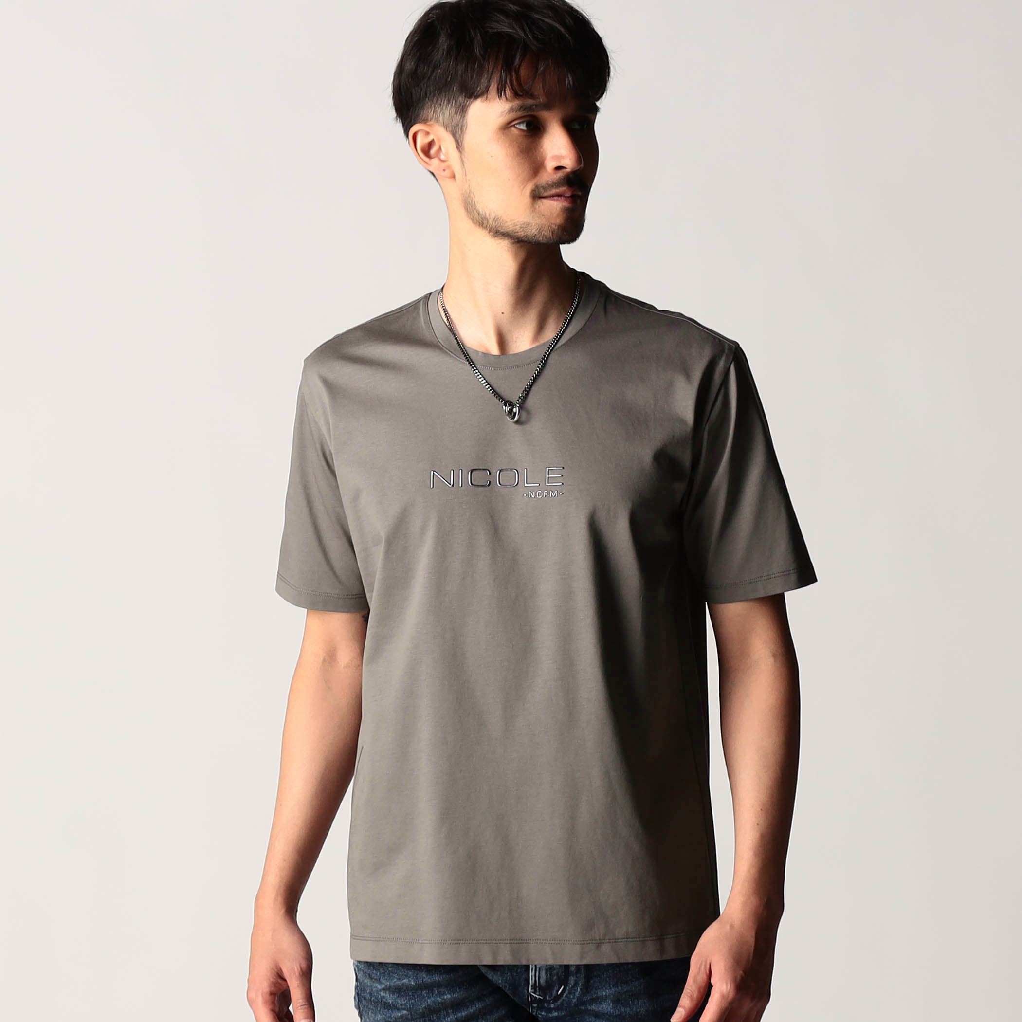 メタルジェルロゴ半袖Tシャツ[品番：NICW0007758]｜NICOLE（ニコル