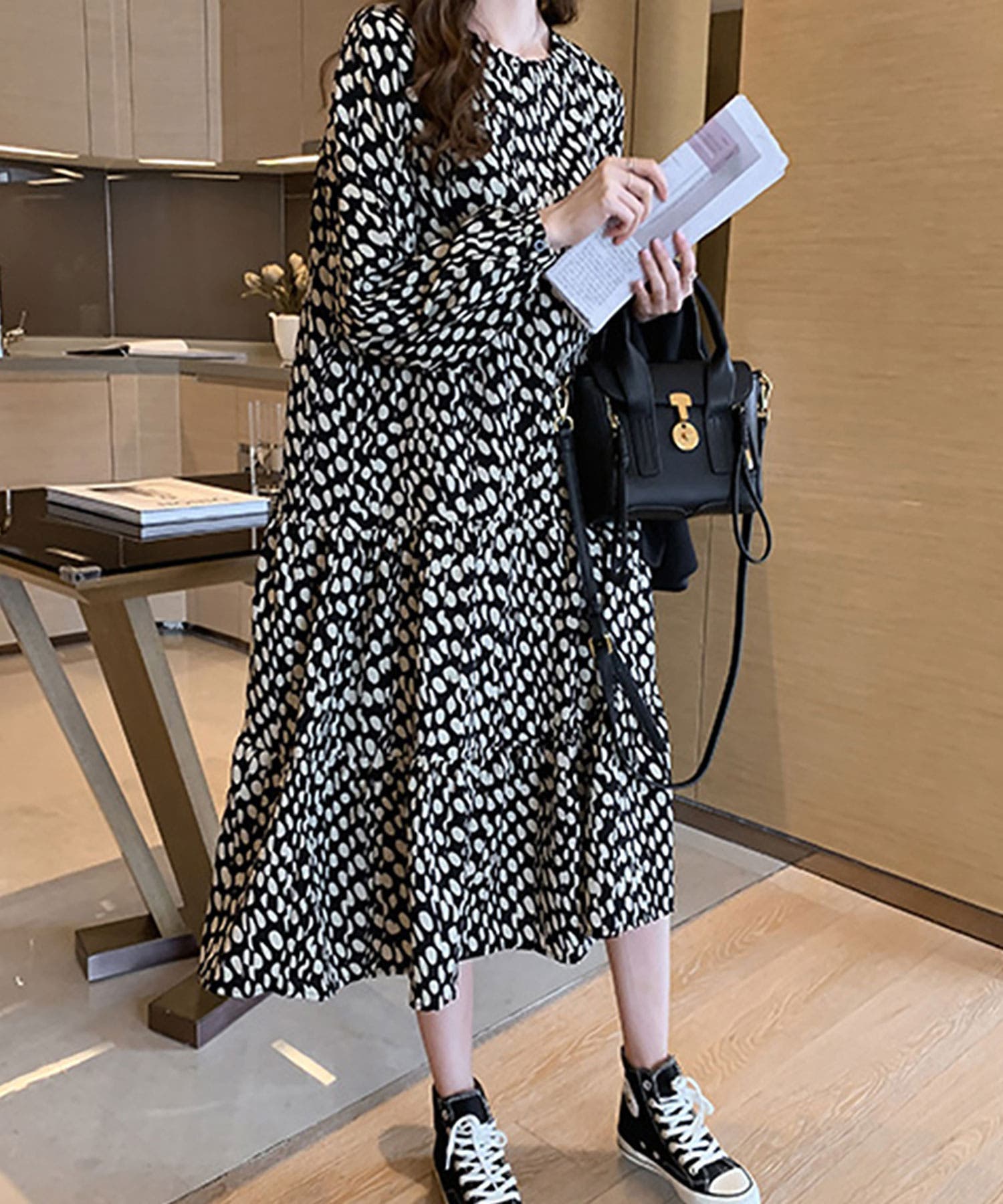 Nanette Lepore☆2色あり♪ツイードトリム シフォンワンピース ナネットレポー Nanette Lepore ☆$148 フラワー柄プリーツ