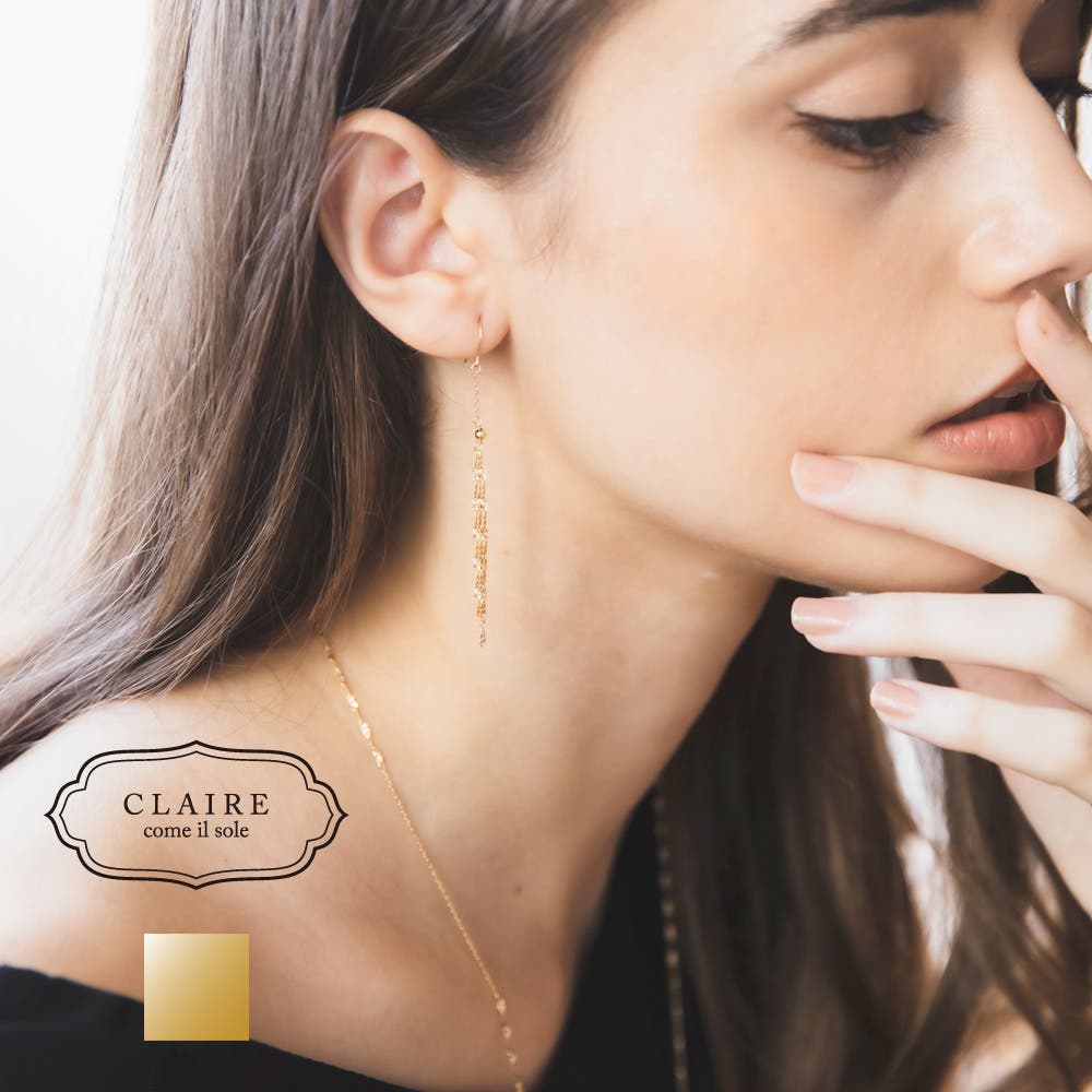 フォロー割有！ゴールド　21mm 18金　12サイズ同 ピアス 6d5e46c051d60a98ba016cdab678f0