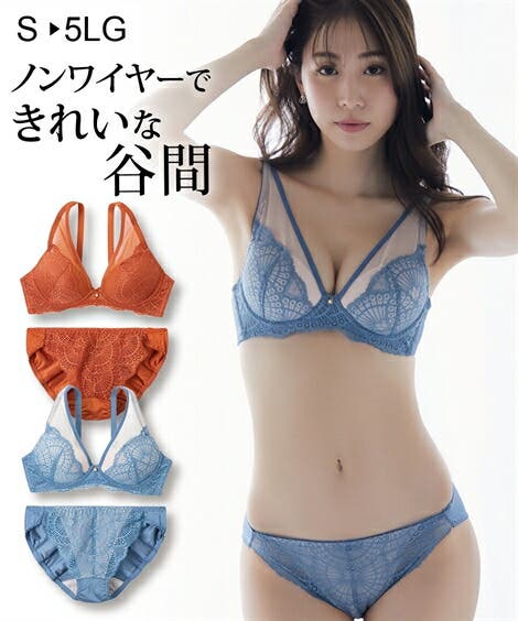 ダイアナノンワイヤーブラジャーショーツセット[品番
