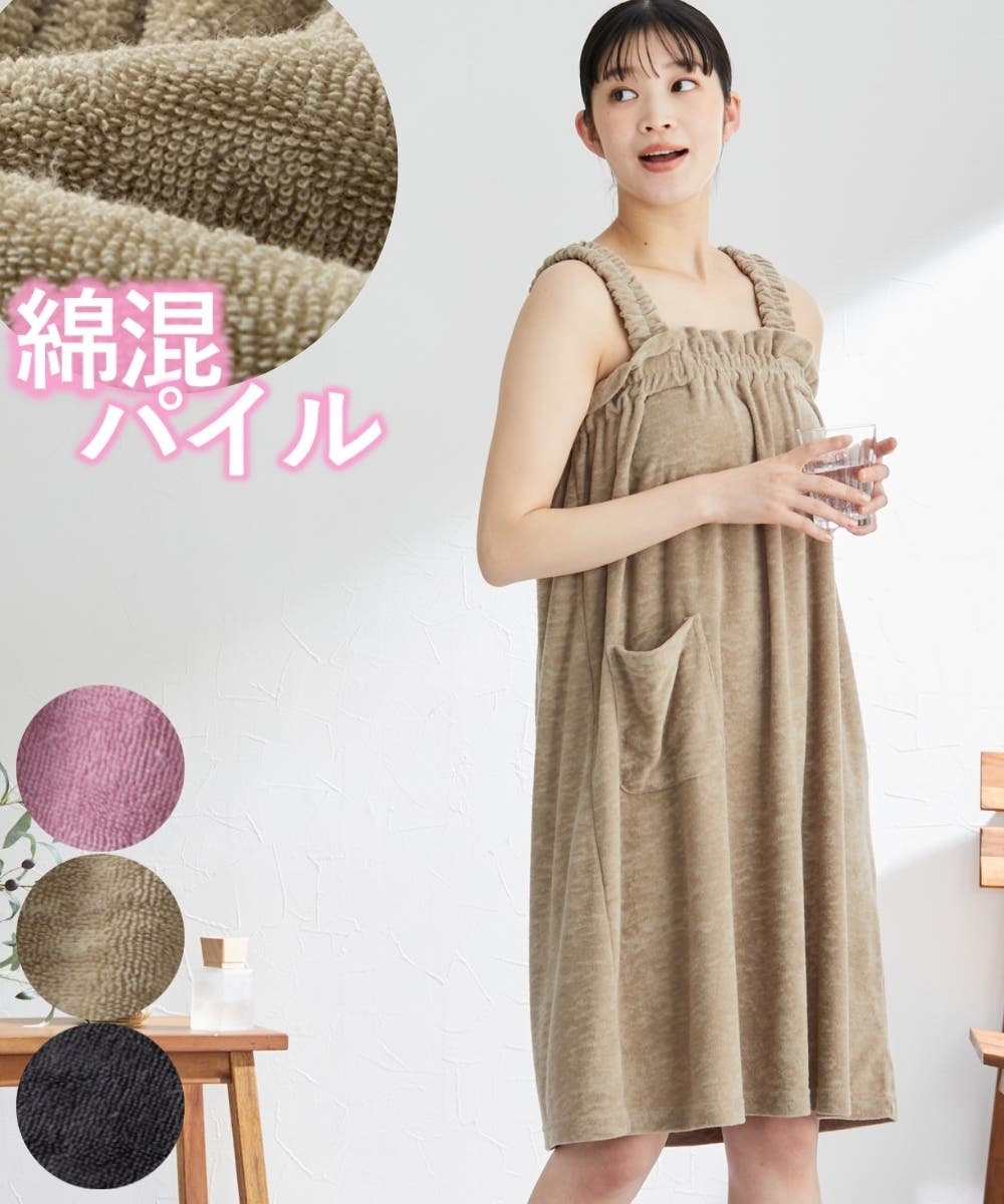 綿混バスワンピース[品番：NISW0007456]｜nissen（ニッセン