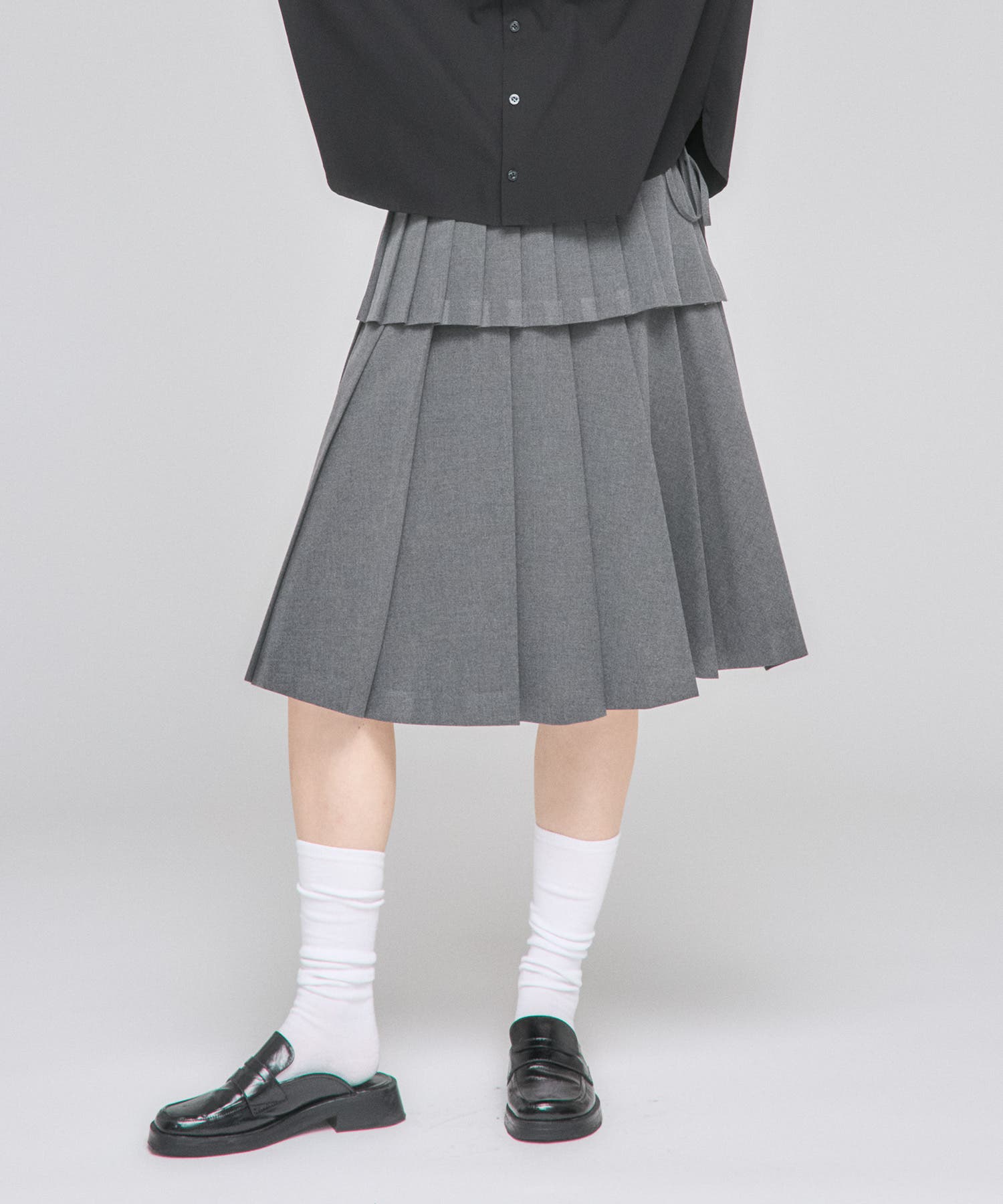 Middle Length Pleated Skirt[品番：NORW0000023]｜Nora Lily