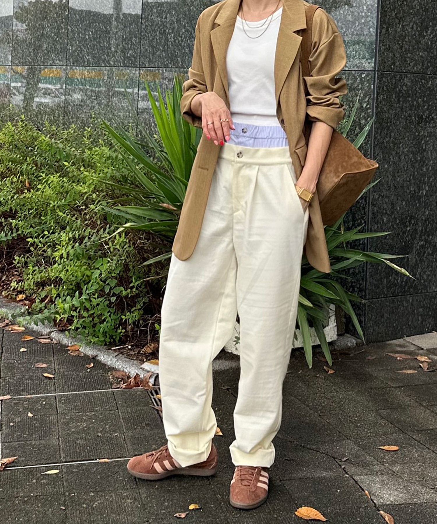 Double waist Compressed Pants[品番：NORW0000050]｜Nora Lily